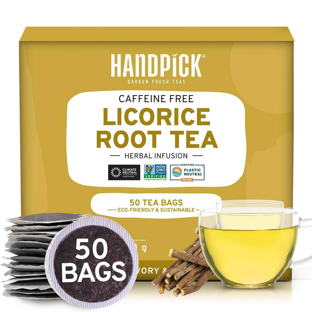 HANDPICK, Peppermint Tea, Eco-Conscious Tea Bags - 100 Count | Caffeine Free, Non-GMO | Minty, Fresh & Cool flavor | Direct From Source