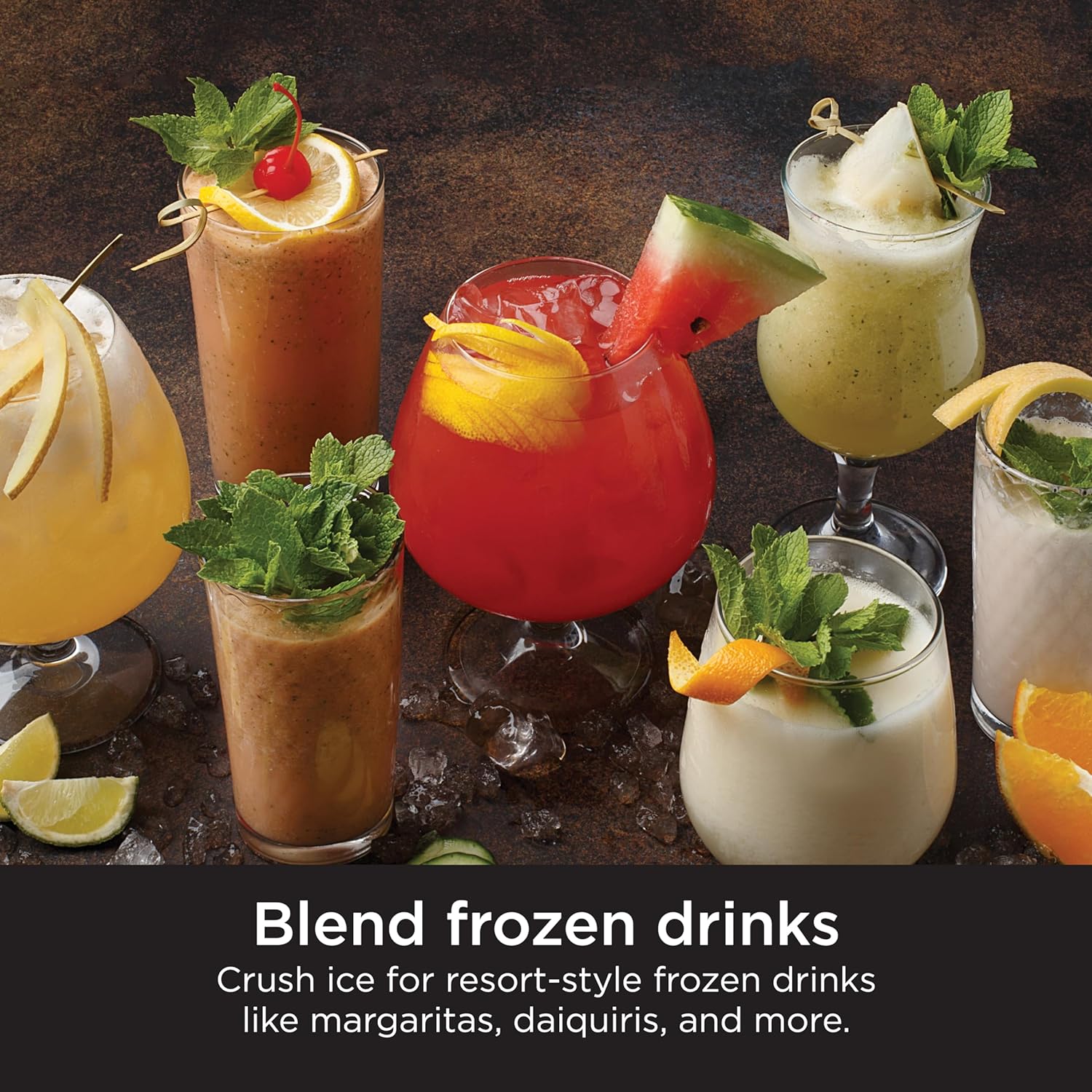 Ninja Blender, For-Smoothies, Salsa, Shakes, Slush, and-Frozen Drinks, Blender, Pitcher, and-Lid, Blender for-Kitchen, Crushes Ice, Fruit, and-Veggies, 1000-Watt, Dishwasher Safe, Black, NJ601AMZ​