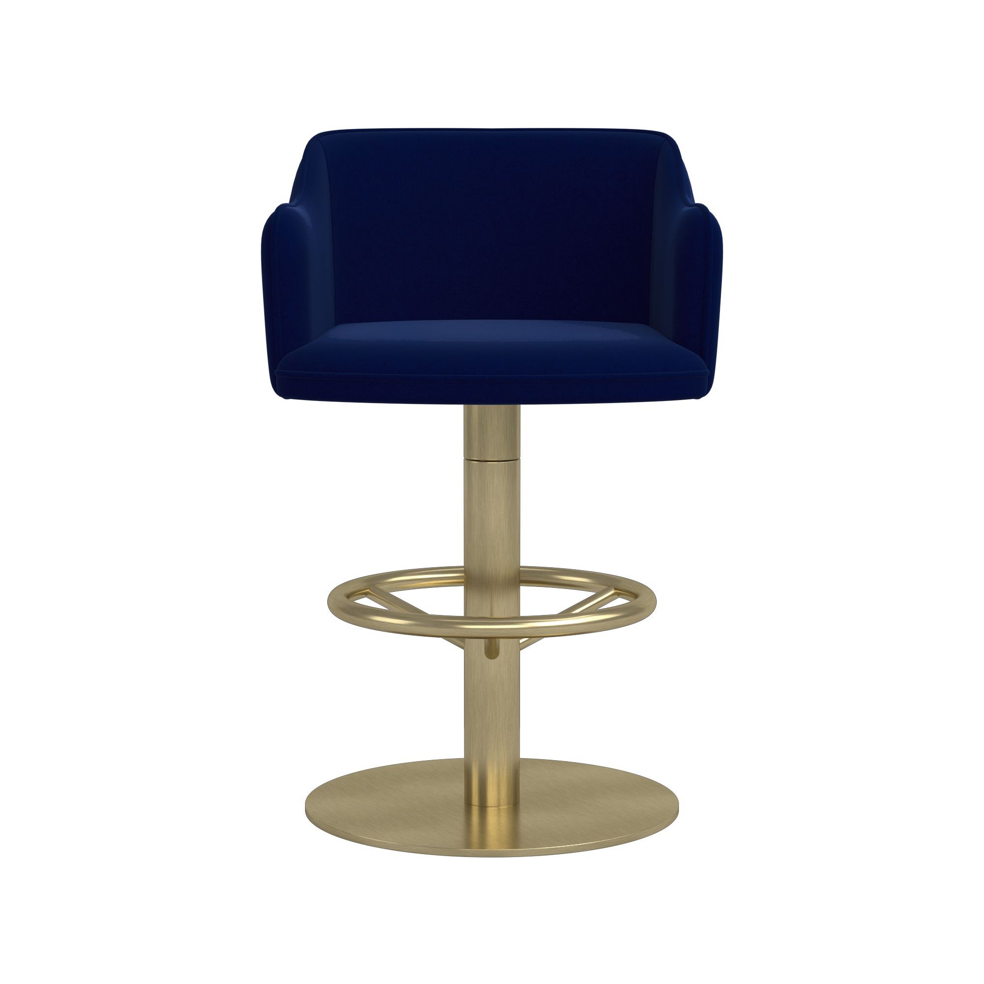 Harding Upholstered Pedestal Counter  & Bar Stool