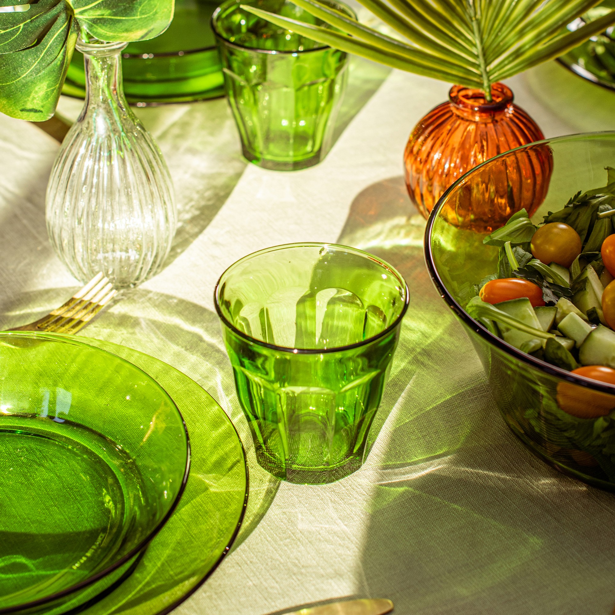 Duralex Picardie Glass Tumblers, 8 oz., Set of 6