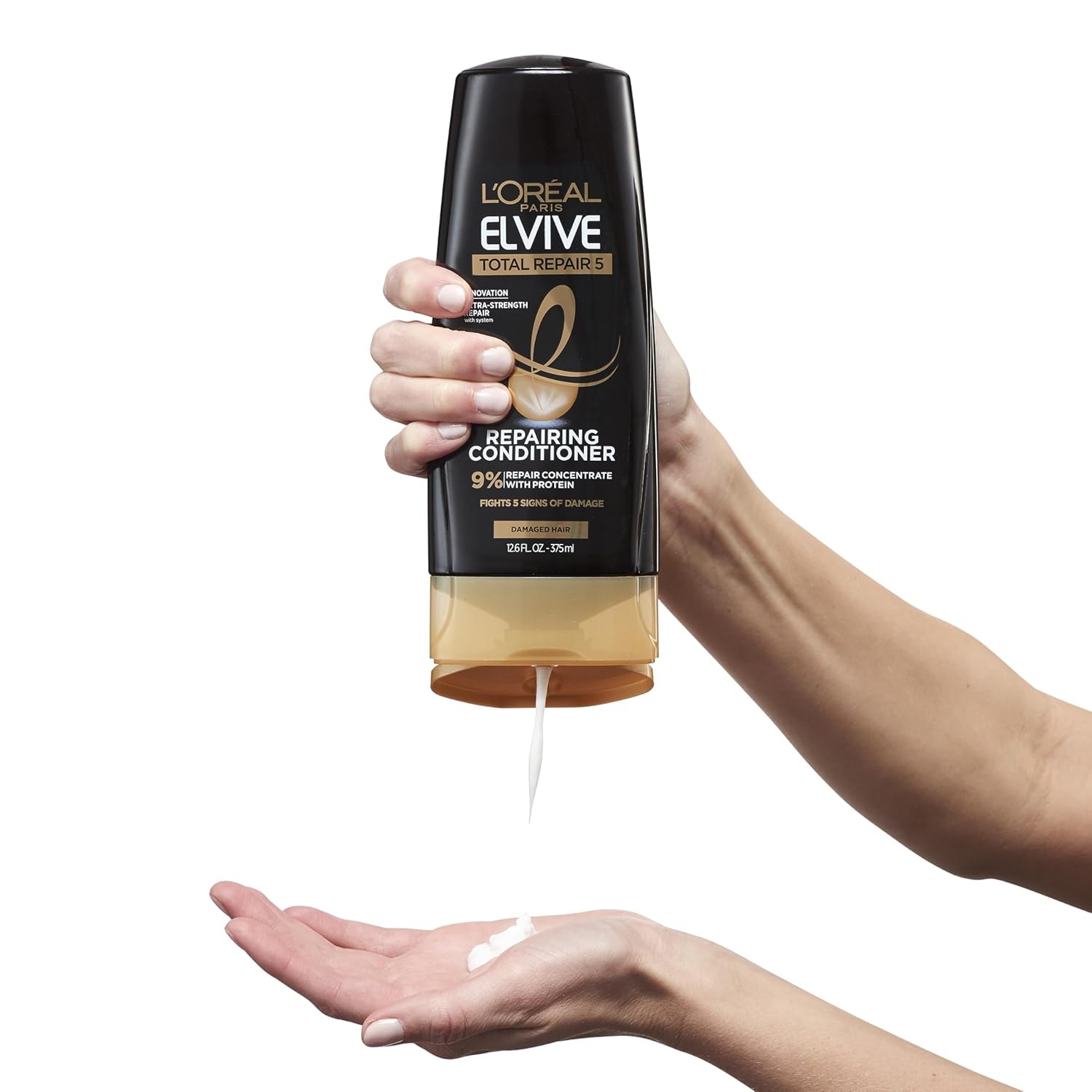 L'Oreal Paris Elvive Total Repair 5 Repairing Shampoo for Damaged Hair Shampoo with Protein and Ceramide for Strong Silky Shiny Healthy Renewed Hair 28 Fl Oz