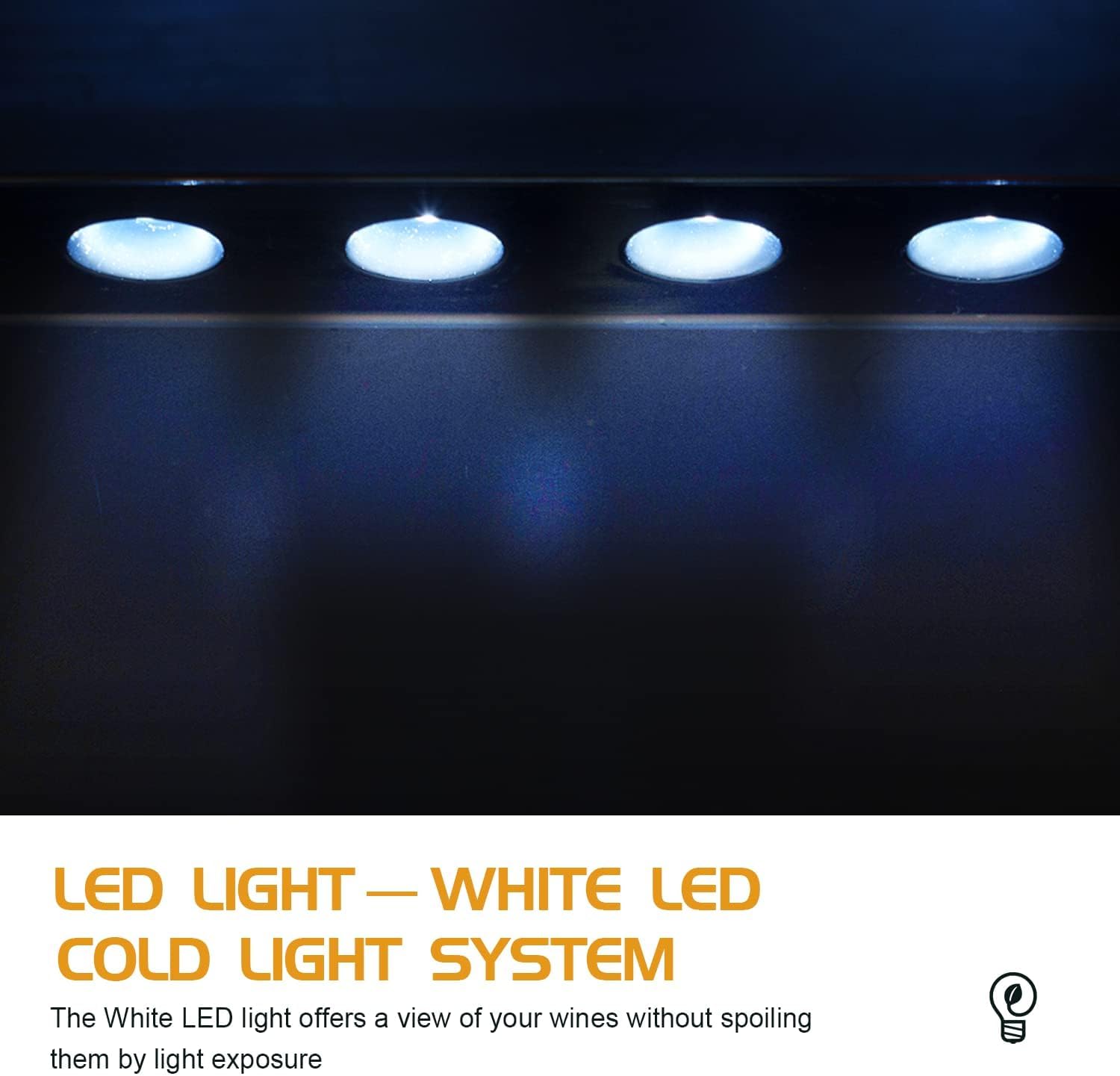 Kalamera 24 inch Wine Cooler, 46 Bottle - Dual Zone Built-in or Freestanding Fridge with Stainless Steel Reversible Glass Door, for Home, Kitchen, or Office.