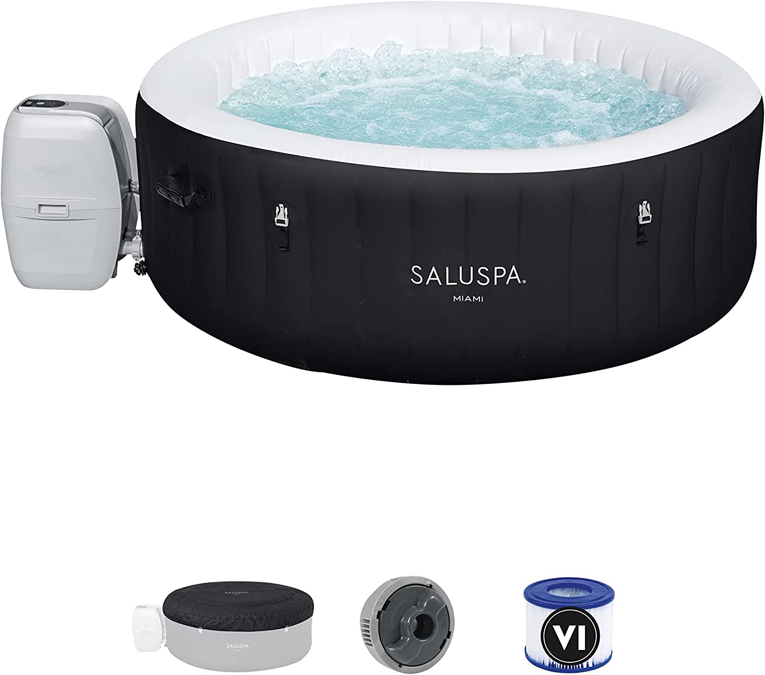 SaluSpa  Inflatable Hot Tub, 4-Person AirJet Spa