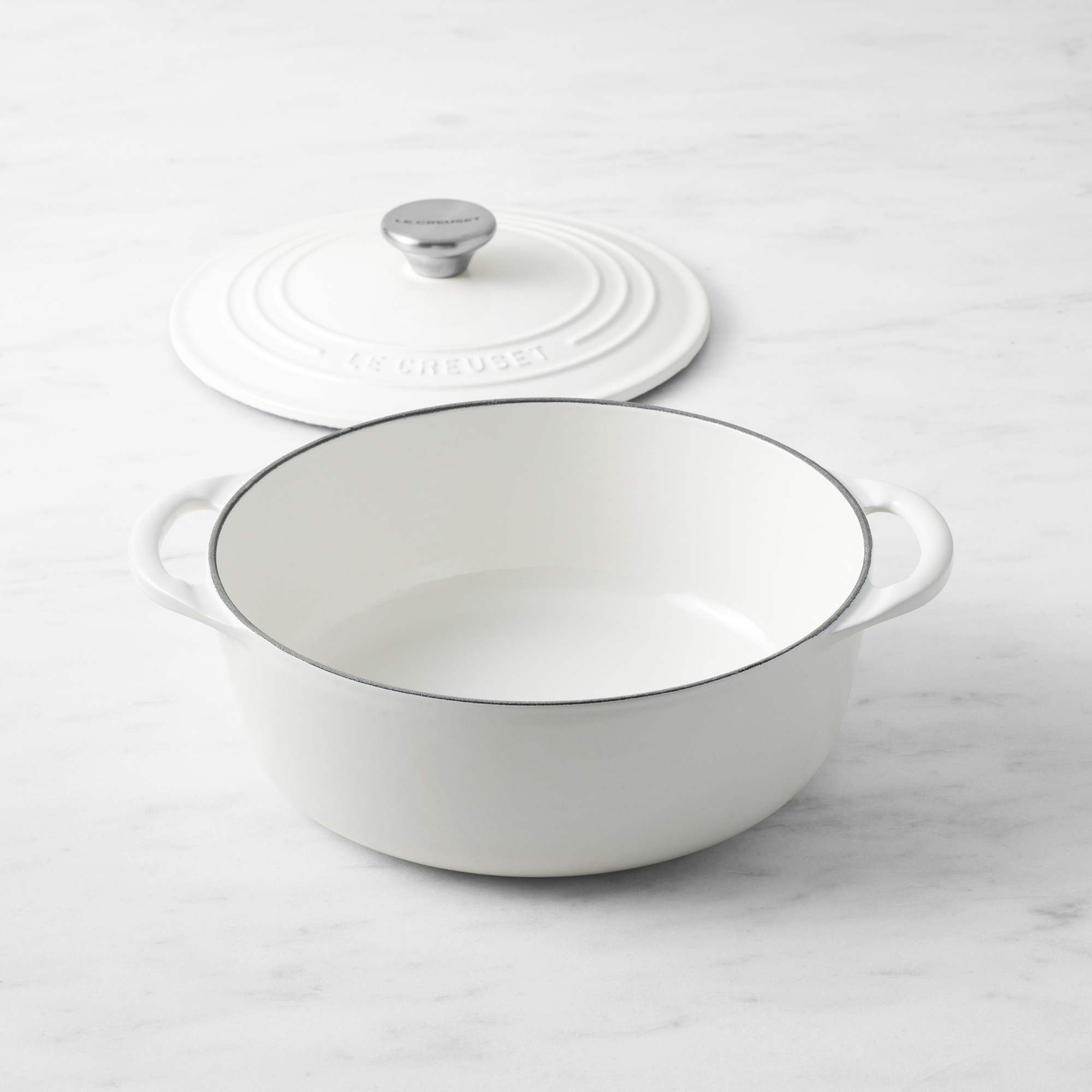 Le Creuset Enameled Cast Iron Shallow Round Oven, 2 3/4-Qt.