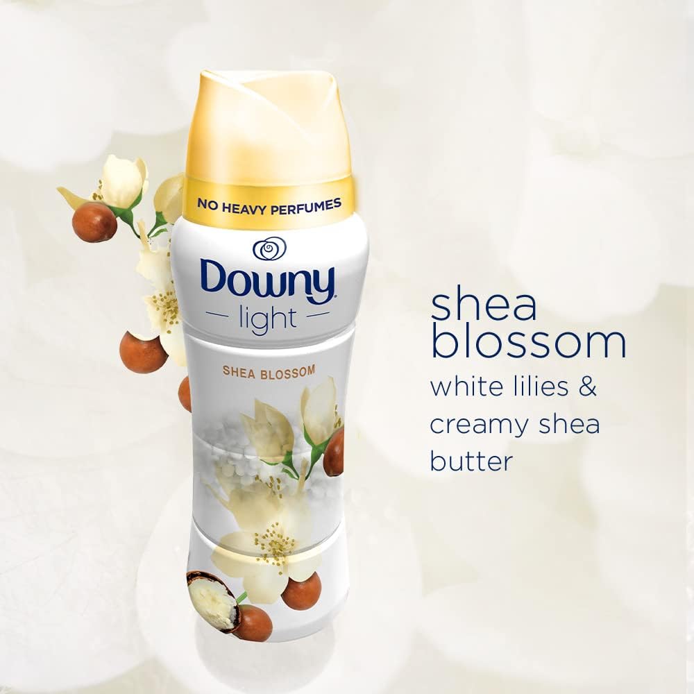 Downy Light In Wash Scent Booster Beads, Ocean Mist Scent, 24 oz, Downy Scent Booster Beads, Laundry Beads, No Heavy Perfumes