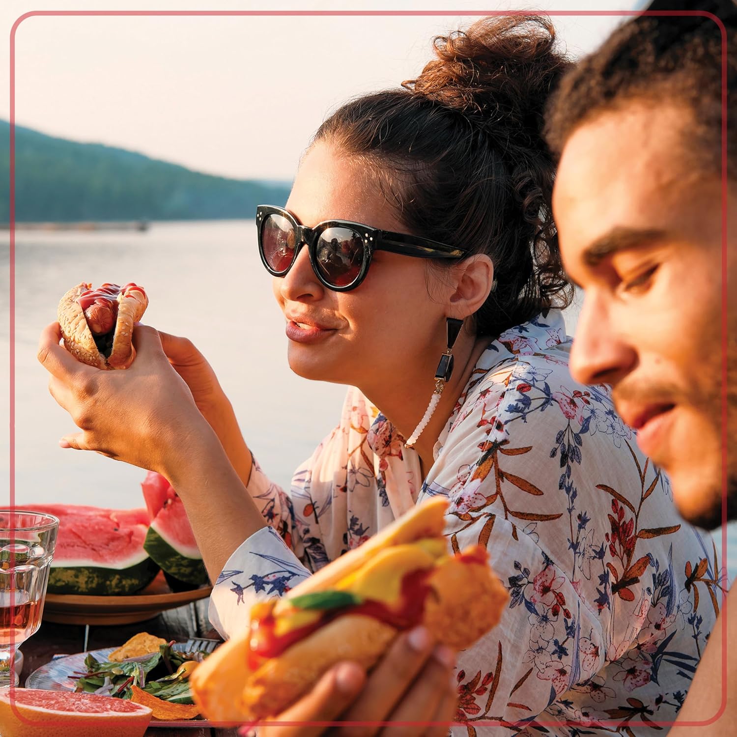 Nostalgia Extra Large Diner-Style Coca-Cola Hot Dog Steamer and Bun Warmer, 24 Hot Dog and 12 Bun Capacity, Steam Bratwursts, Sausages, Vegetables, Fish, Dumplings, Red