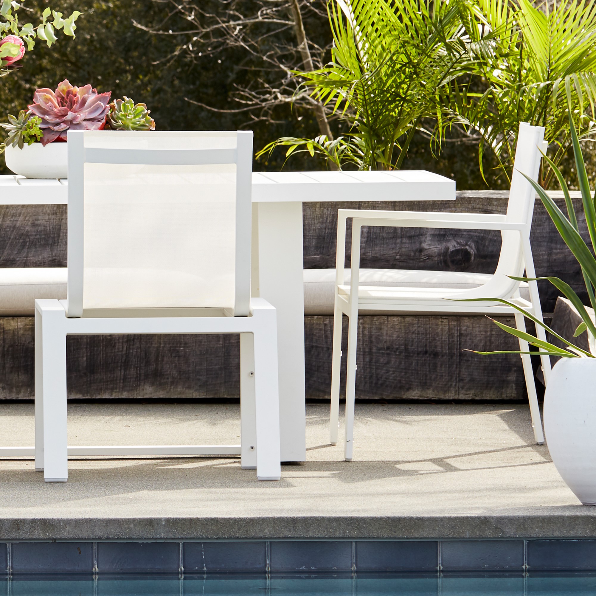 Santa Barbara Outdoor Metal Dining Armchair