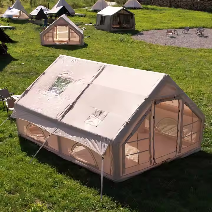 Inflatable Tents with Pump,4 Season Large Pop-Up Tents,Easy Setup