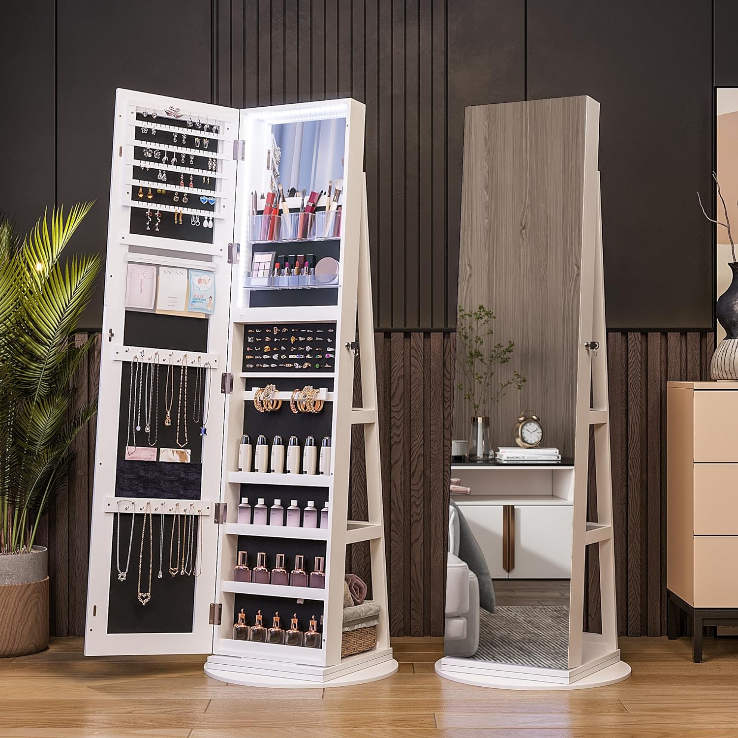 Revolving Jewelry Cabinet