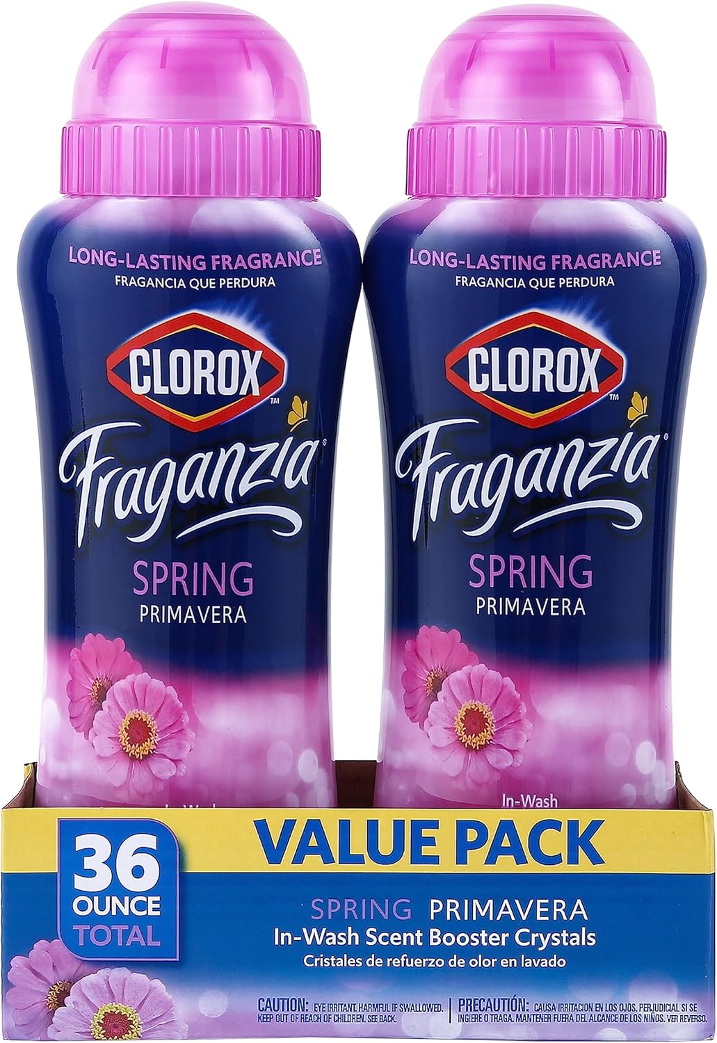 Clorox Fraganzia In-Wash Scent Booster Crystals in Ocean Scent, 18 Oz Twin Pack | Laundry Scent Booster Crystals | In-wash Scent Booster for Fresh Laundry in Ocean Scent 18 Ounce Twin Pack, 36oz