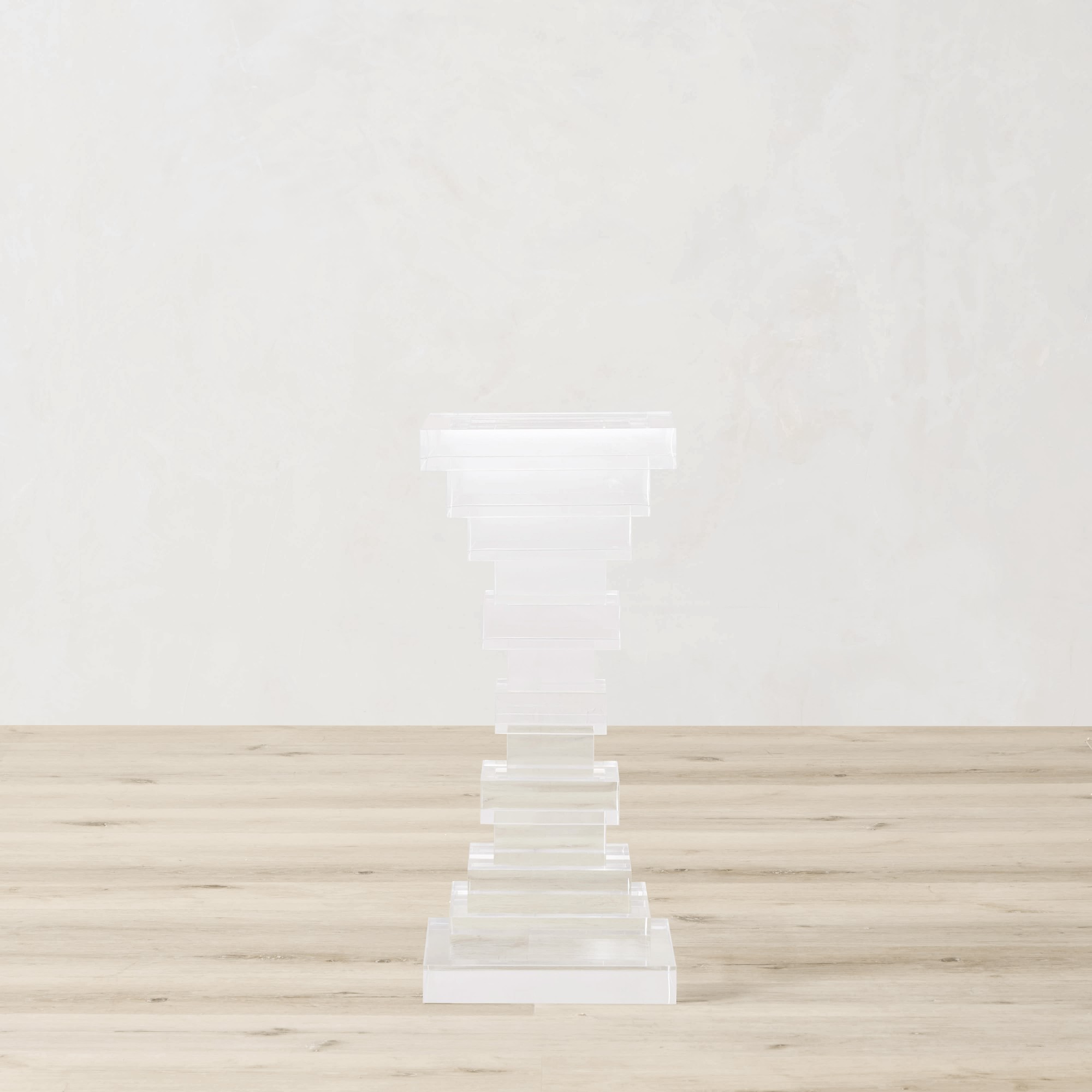 Stacked Acrylic Accent Table (10