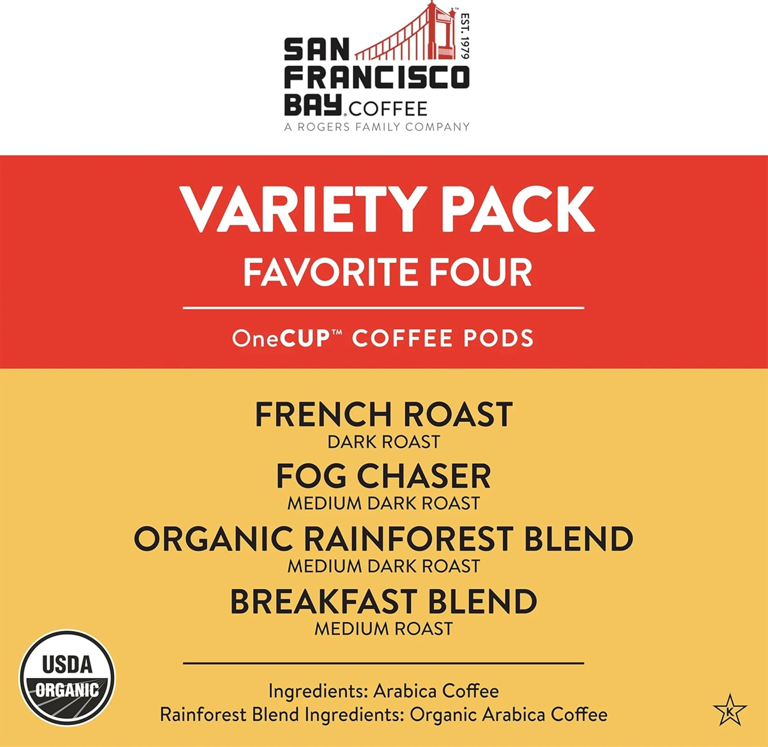 San Francisco Bay Compostable Coffee Pods - French Roast (80 Ct) K Cup Compatible including Keurig 2.0, Dark Roast