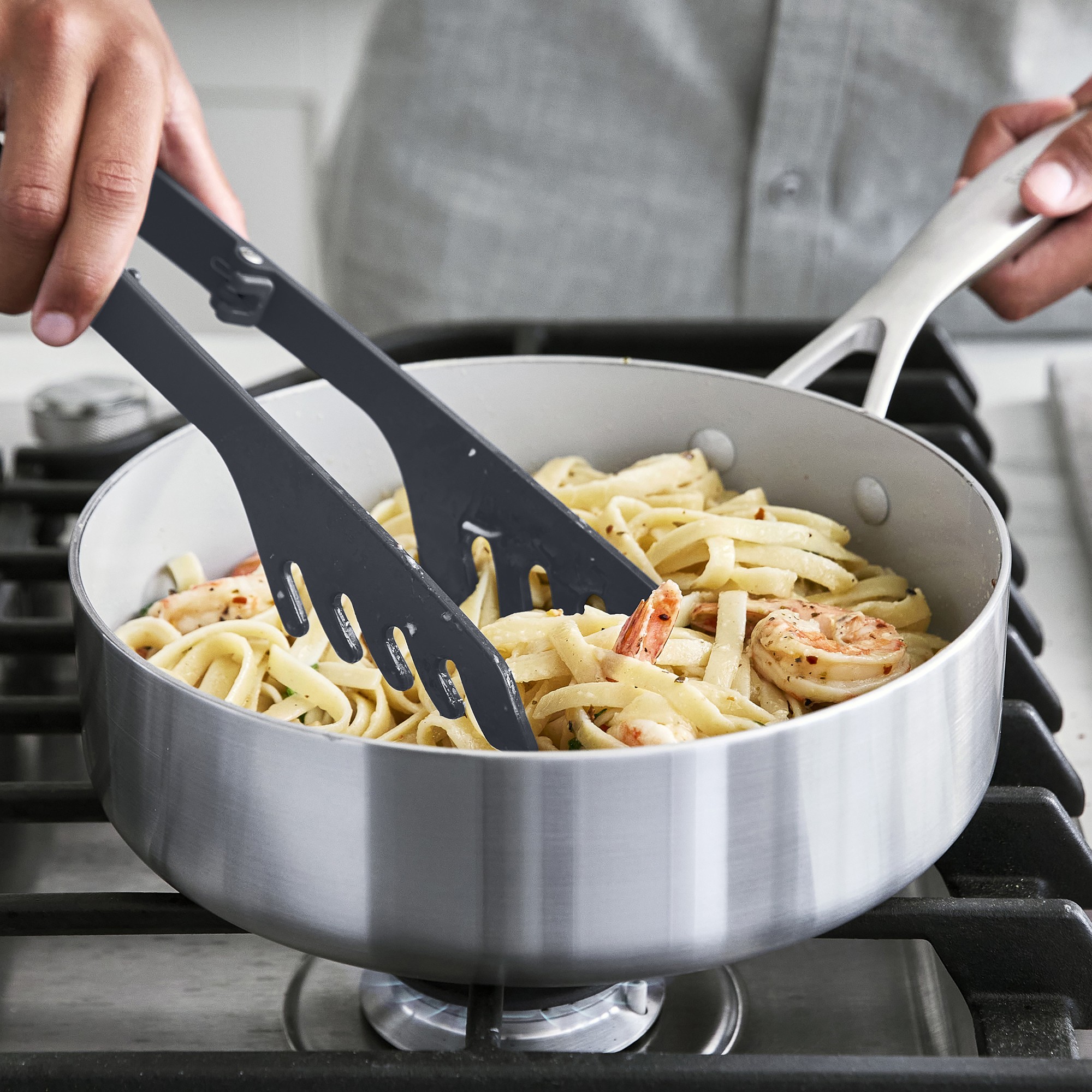 GreenPan™ Premiere Silicone Locking Pasta Tongs