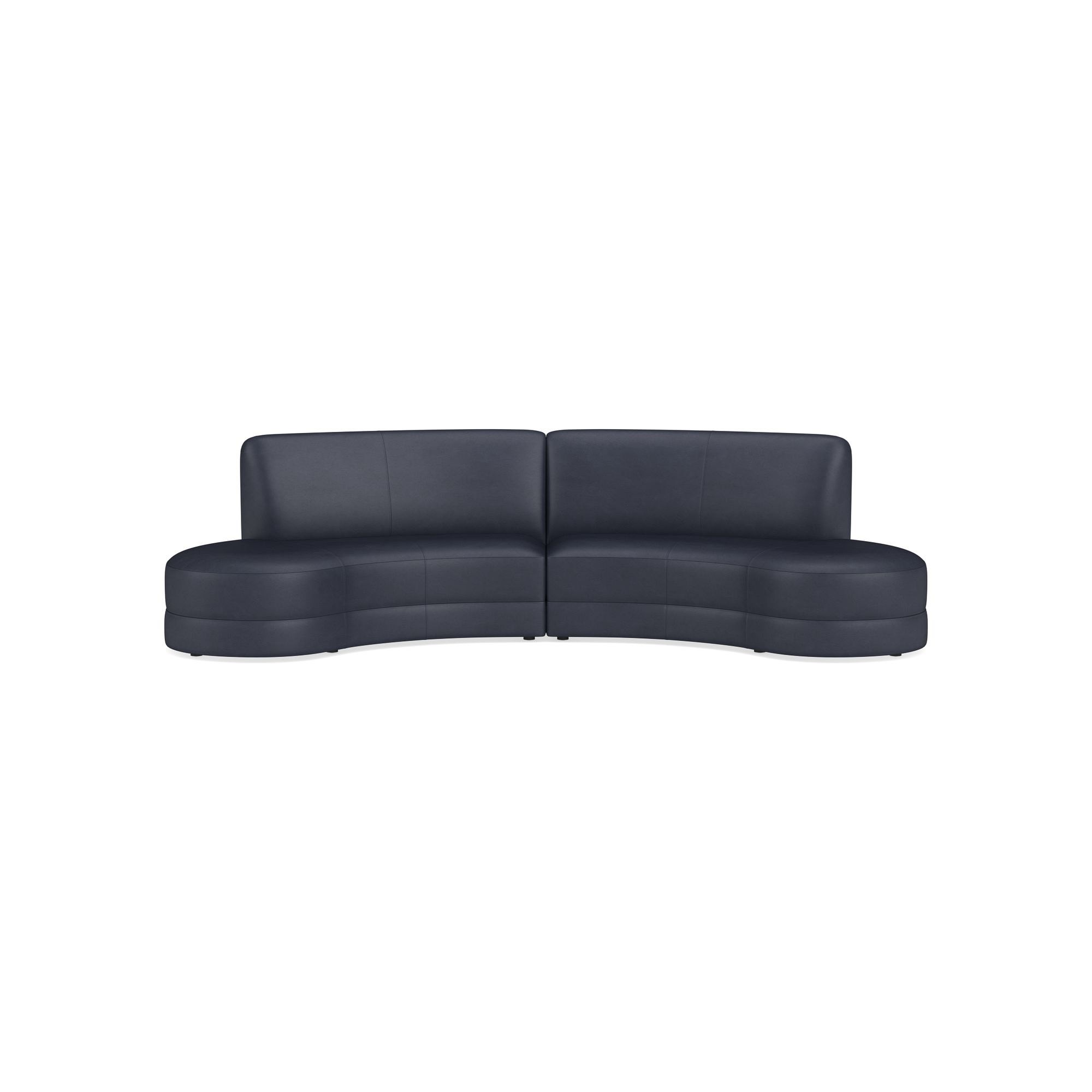 Capri 2-Piece Bumper Armless Sectional (132