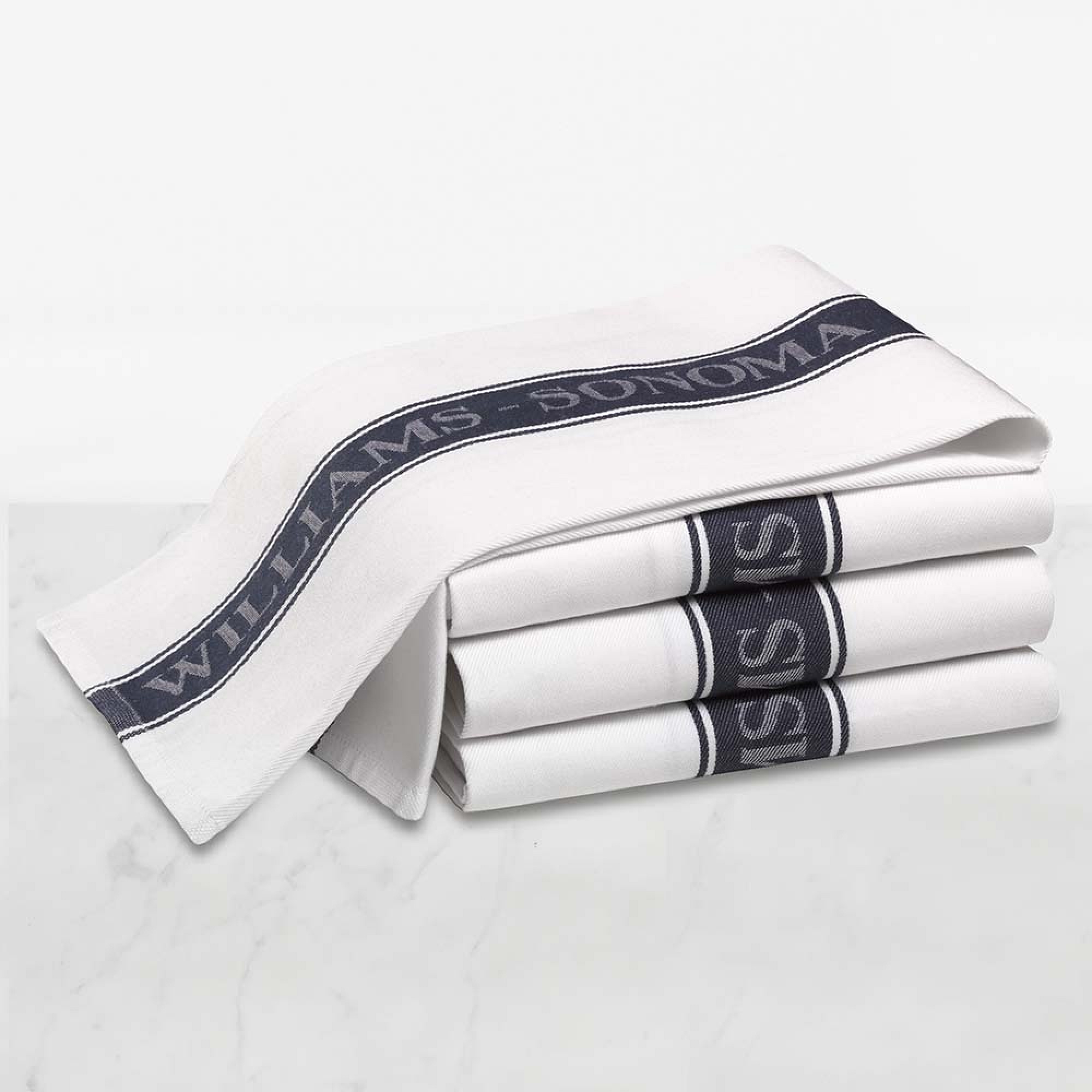 Williams Sonoma Classic Logo Towels, Set of 4