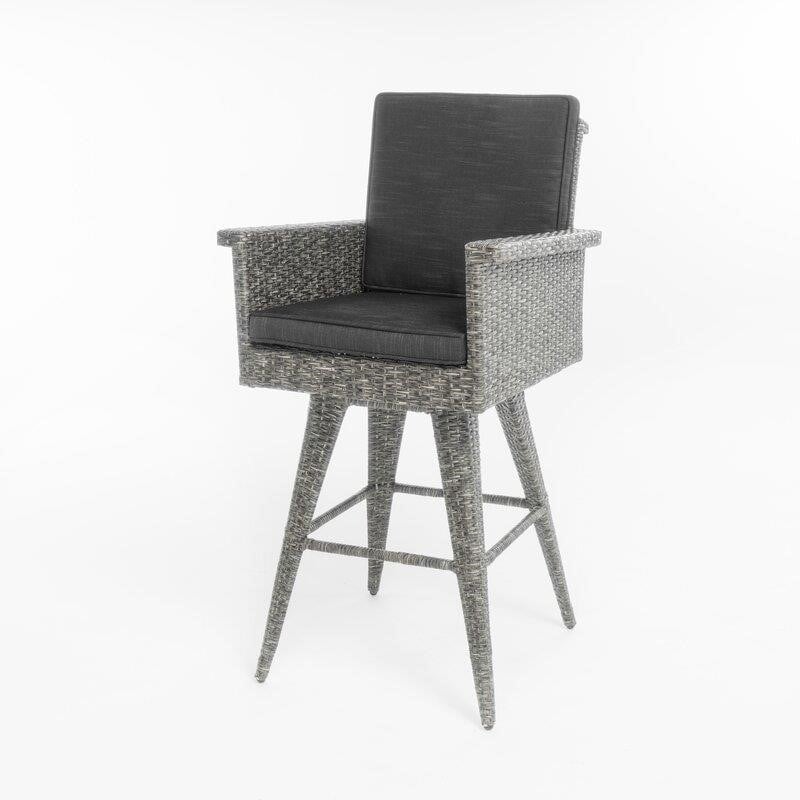 Billie-Anne Square 4 - Person 32.5'' Long Bar Height Dining Set with Cushions