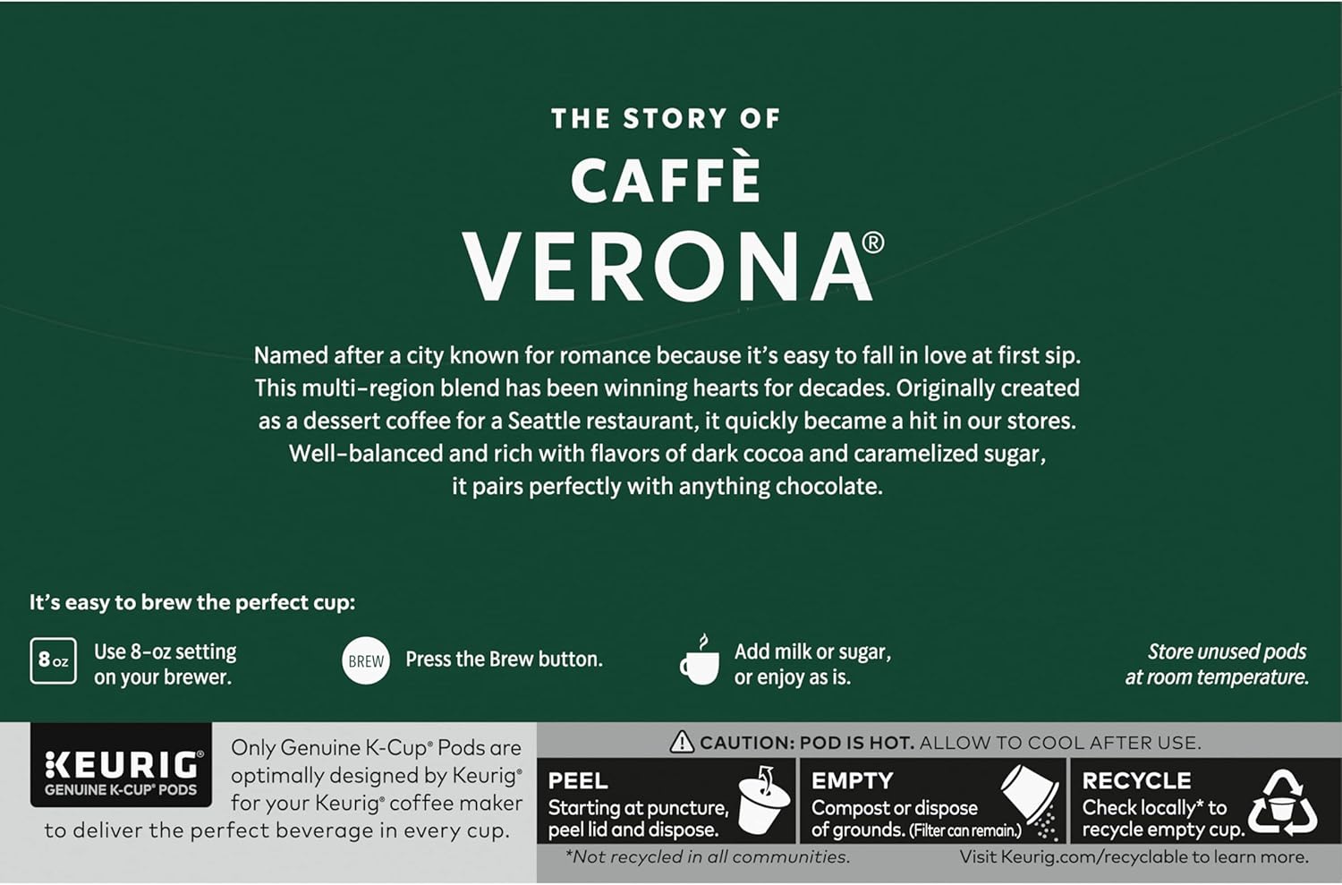 Starbucks K-Cup Coffee Pods, Dark Roast Coffee, French Roast for Keurig Brewers, 100% Arabica, 4 boxes (96 pods total)