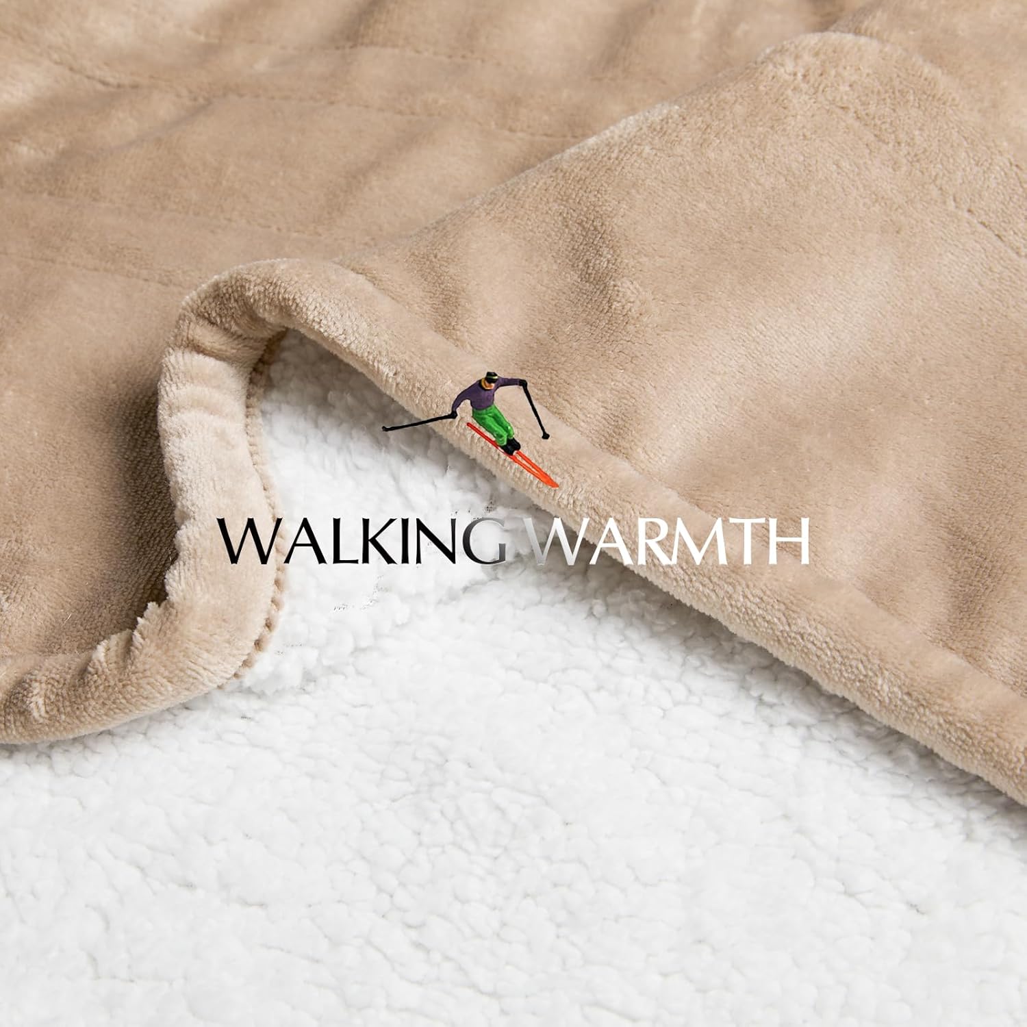 Heated Blanket Throw Size, Soft and Cozy Electric Heating Blanket for Bed, Automatic Safety System 6 Heating Levels & 4 Hours Auto-Off, 50