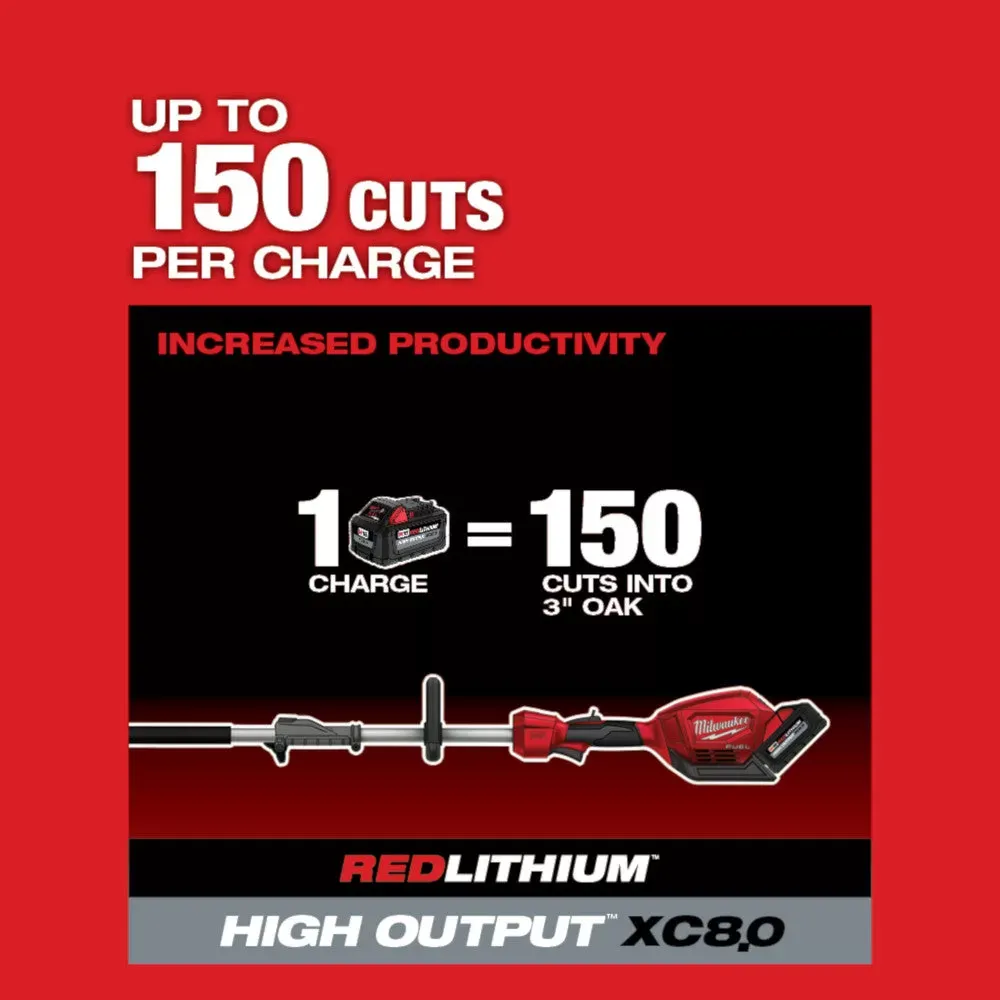 Milwaukee 2825-21PS M18 FUEL 18V 10-Inch QUIK-LOK Cordless Pole Saw Kit