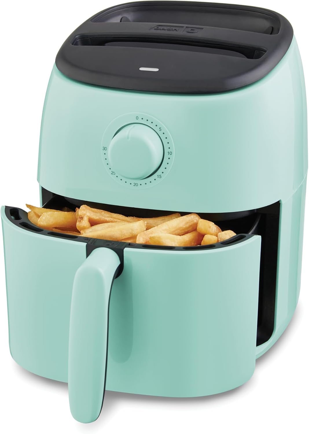 DASH Tasti-Crisp™ Electric Air Fryer Oven, 2.6 Qt., Aqua – Compact Air Fryer for Healthier Food in Minutes, Ideal for Small Spaces - Auto Shut Off, Analog, 1000-Watt