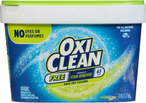 OxiClean Free Versatile Stain Remover Powder, 3 lb