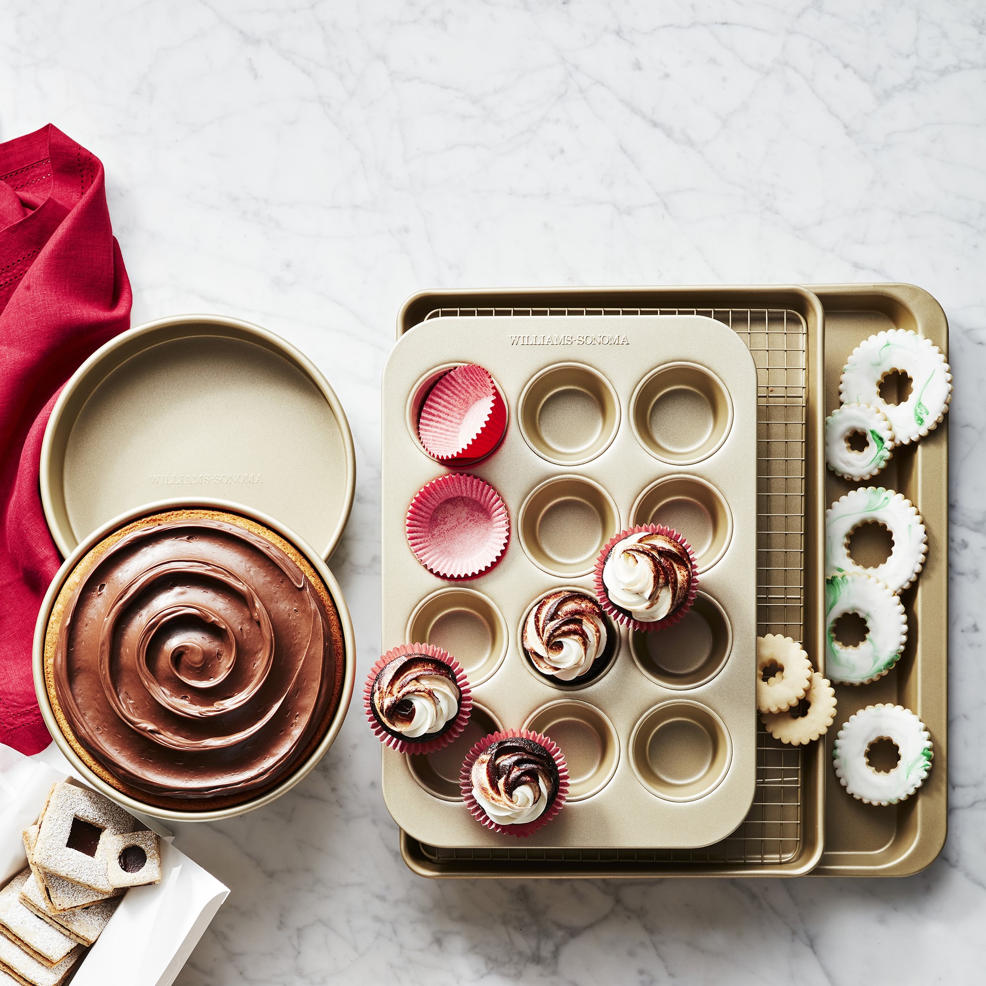 Williams Sonoma Goldtouch® Pro Nonstick Bakeware Essentials, Set of 6