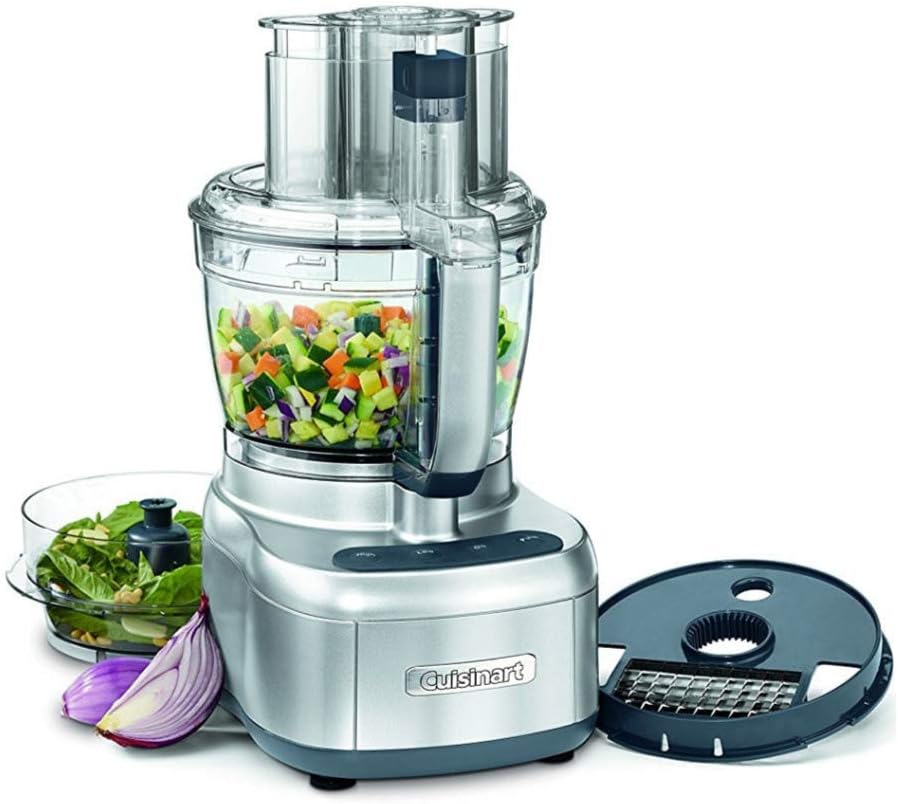 Cuisinart Food Processor 14-Cup Vegetable Chopper for Mincing, Dicing, Shredding, Puree & Kneading Dough, Stainless Steel, DFP-14BCNY
