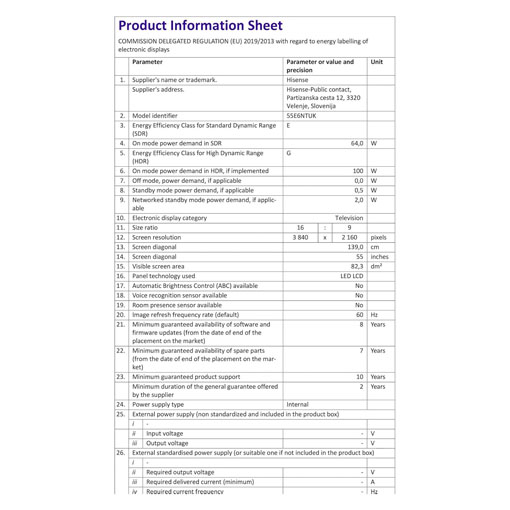 【2025 Best Choice + Free Shipping】Hisense 55 Inch 4K Smart UHD HDR LED Freely TV [Energy Class E] – Dolby Vision, Game Mode PLUS with 60Hz VRR ALLM, Smooth Motion, AI Sports Mode, Vidaa OS with Freely, Youtube, Netflix and Disney+ & Now TV 55E6NTUK(2