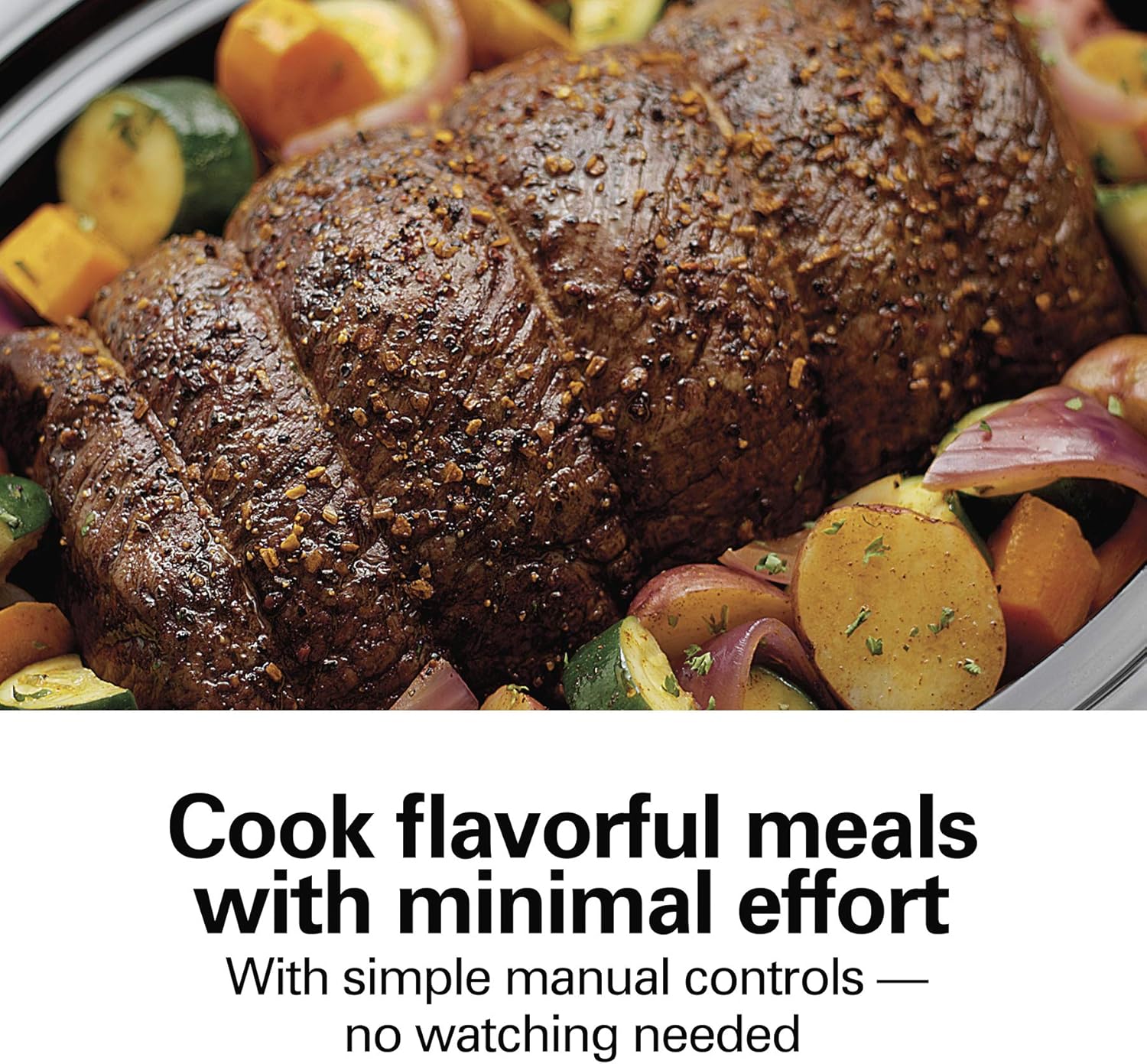 Hamilton Beach Slow Cooker, Extra Large 10 Quart, Stay or Go Portable With Lid Lock, Dishwasher Safe Crock, Black (33195)