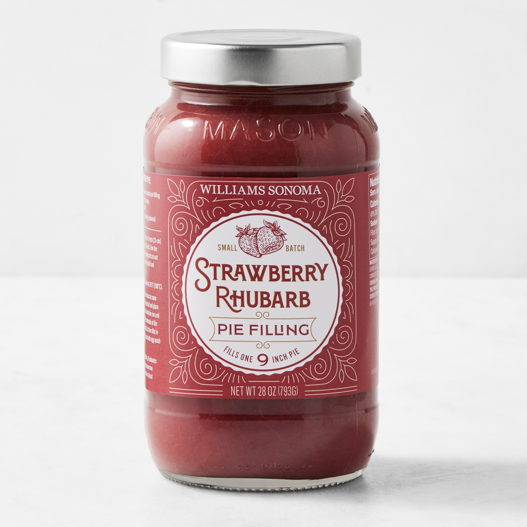 Williams Sonoma Strawberry Rhubarb Pie Filling