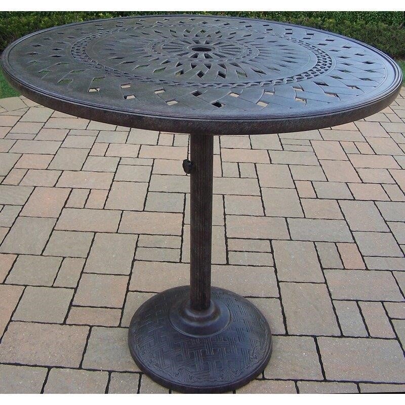 Vandyne Round 4 - Person 36.25'' Long Bar Height Dining Set with Cushions