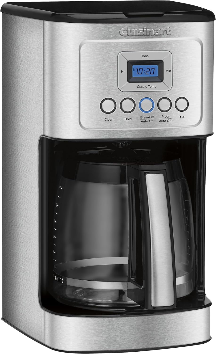 Cuisinart Coffee Maker, 14-Cup Glass Carafe, Fully Automatic for Brew Strength Control & 1-4 Cup Setting, Stainless Steel, DCC-3200P1