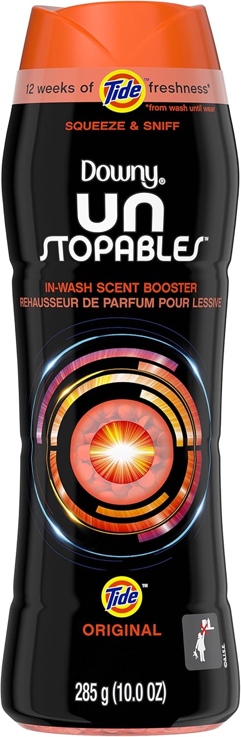 Downy Unstopables In Wash Scent Booster Beads, Fresh Scent, 24 oz, Downy Scent Booster Beads, Unstoppable Laundry Beads, Odor Protection