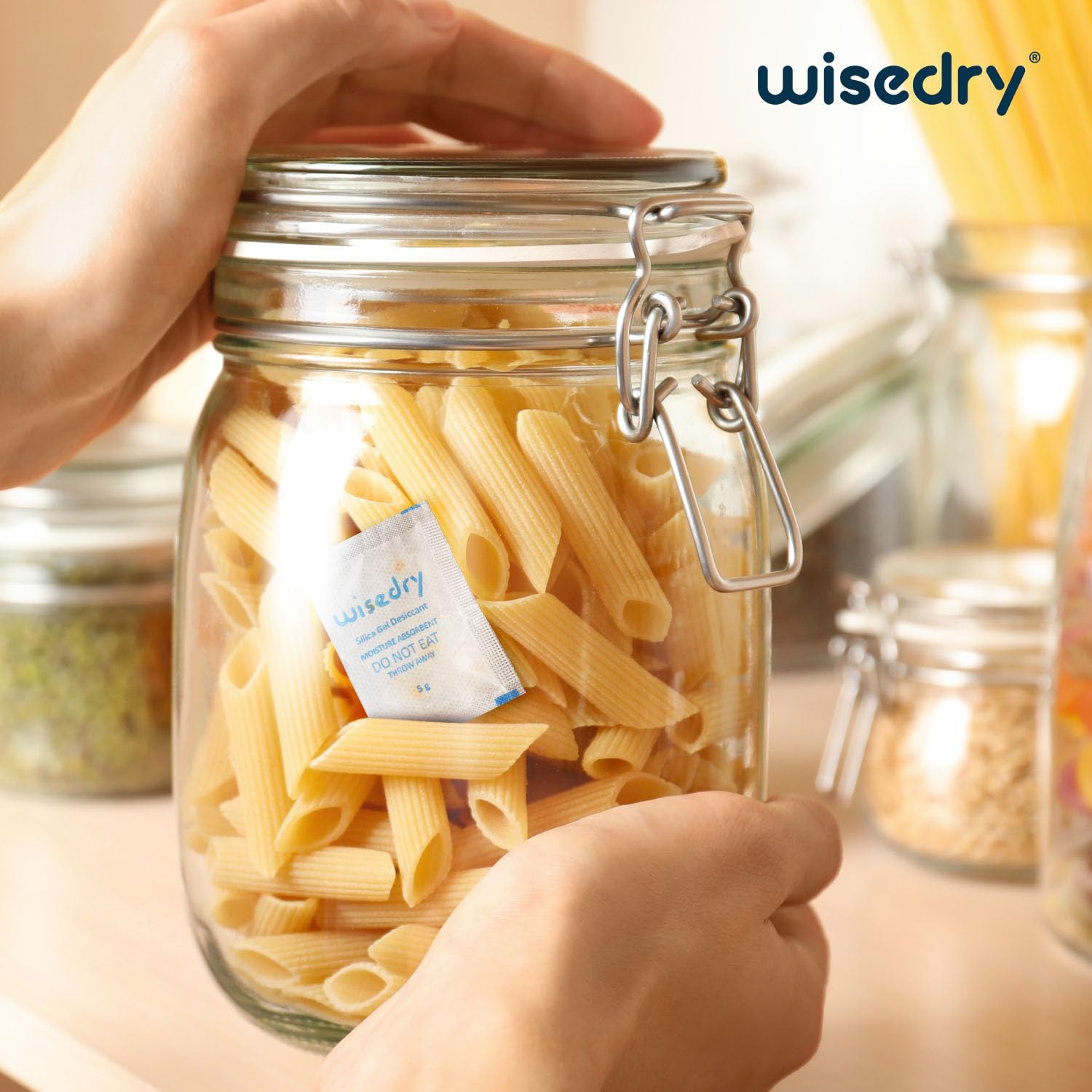 wisedry 2 x 500 Gram [2.2 lbs] Rechargeable Silica Gel Car Dehumidifier, Microwave Fast Reactivated Desiccant Packets Large for Gun Safe Closet Basement Garage Storage Moisture Absorbers Bag Reusable