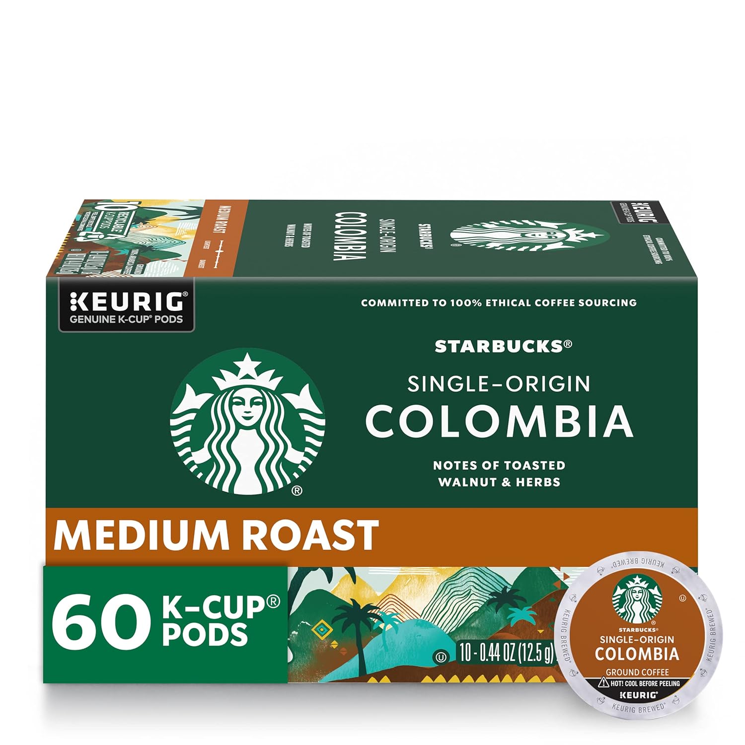 Starbucks K-Cup Coffee Pods, Medium Roast Coffee, Pike Place Roast for Keurig Brewers, 100% Arabica, 4 boxes (96 pods total)