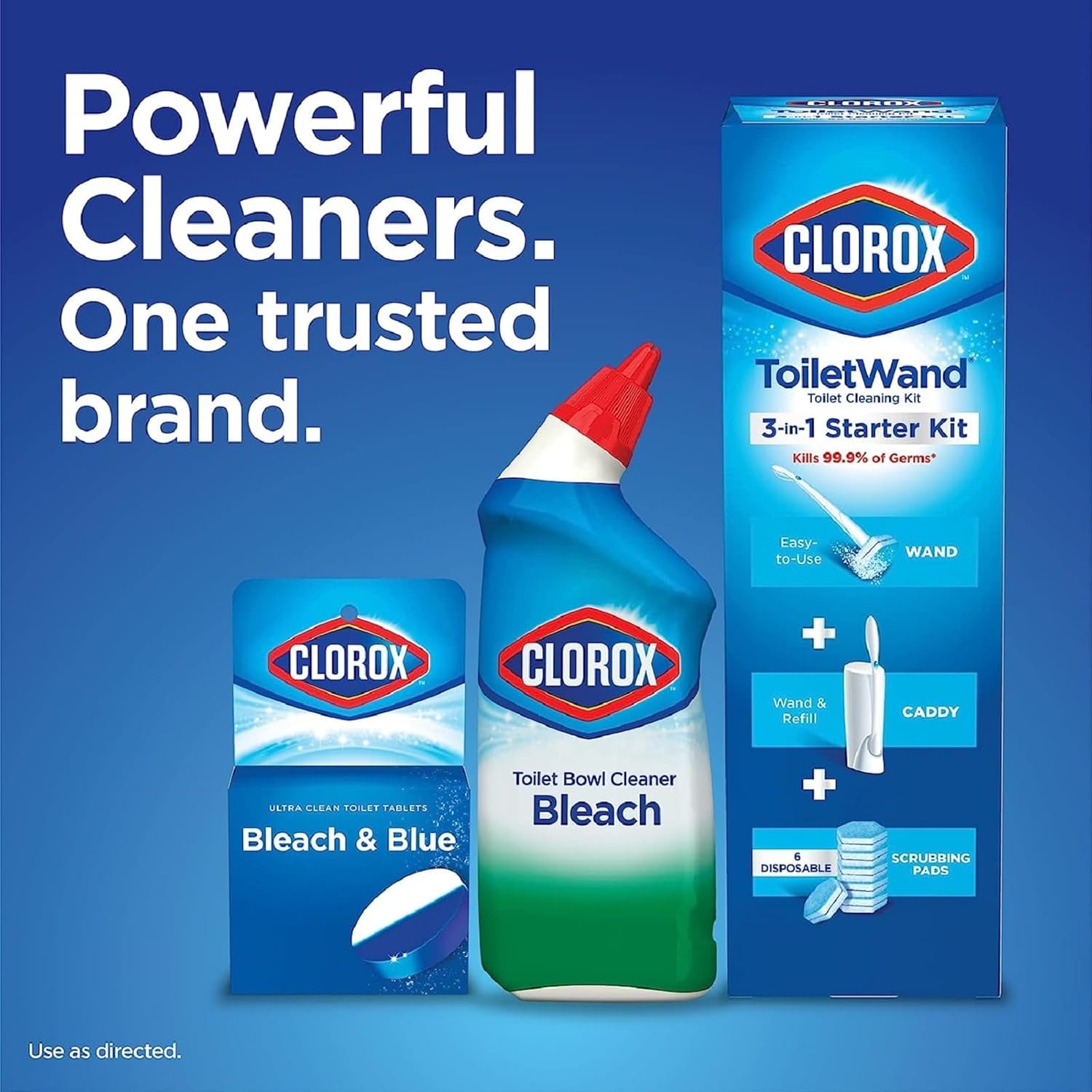 Clorox ToiletWand Disinfecting Refills, Rainforest Rush, 30 Ct (Package May Vary)