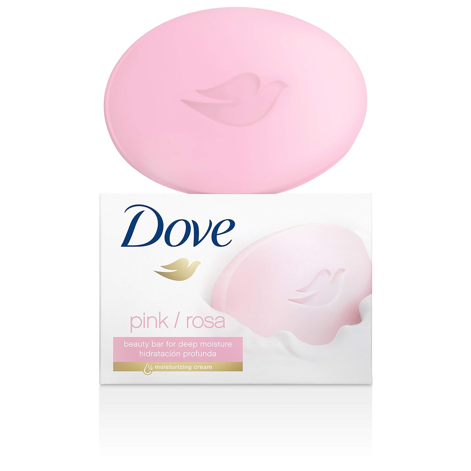 Dove Beauty Bar Gentle Skin Cleanser Pink 6 Bars Moisturizing for Gentle Soft Skin Care More Moisturizing Than Bar Soap 3.75 oz