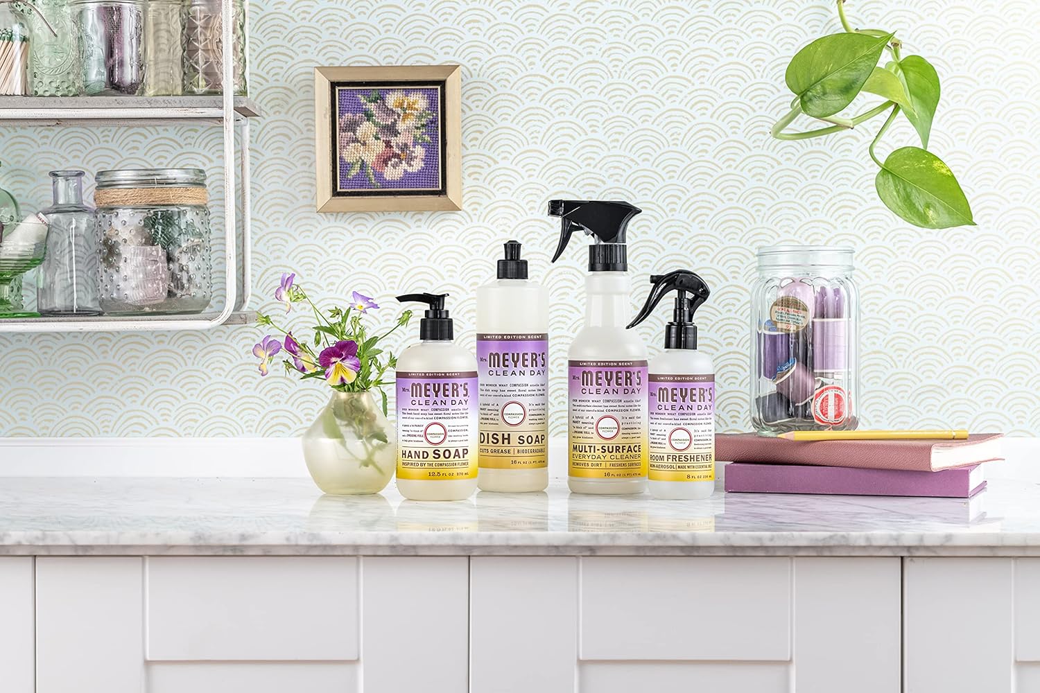 MRS. MEYER'S CLEAN DAY Hand Soap, Made with Essential Oils, Biodegradable Formula, Honeysuckle, 12.5 fl. oz - Pack of 3