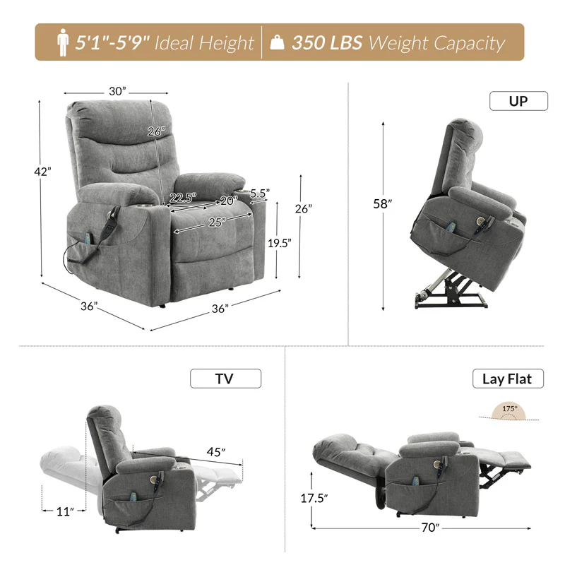 Arthur Supreme EasyLift Power Recliner