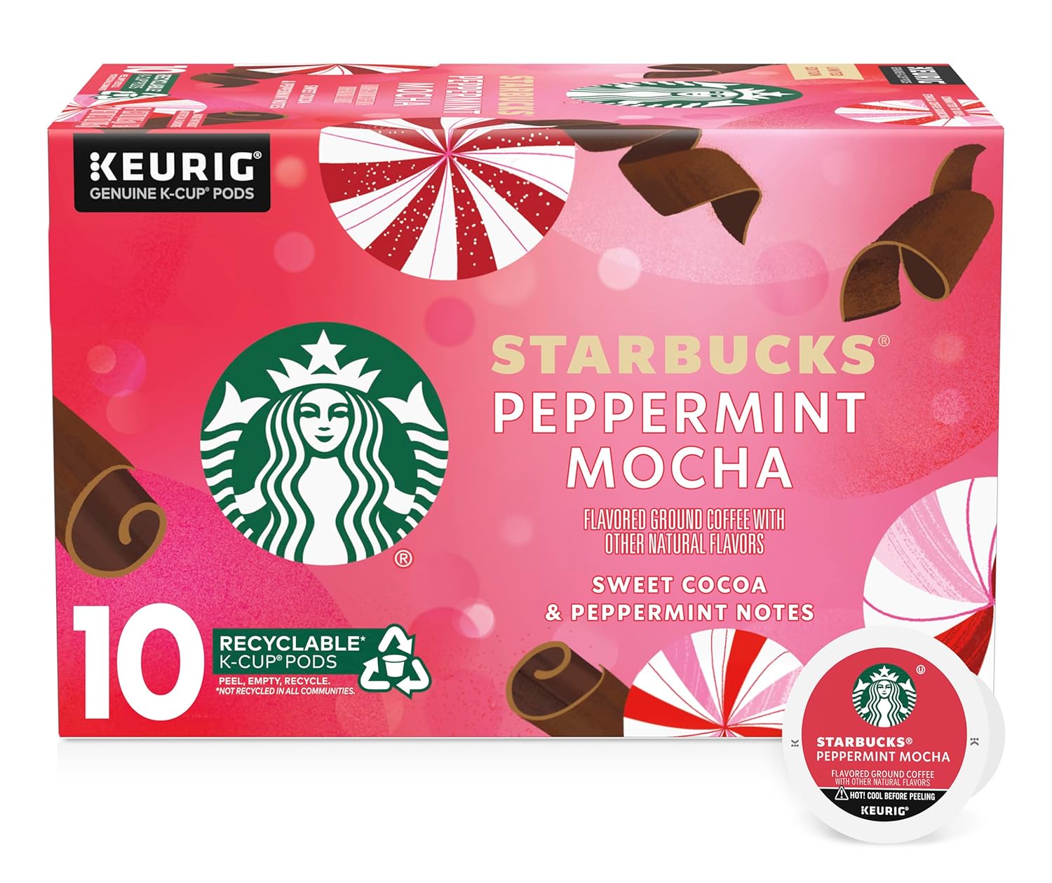 Starbucks K-Cup Coffee Pods, Starbucks Blonde Roast Coffee, Veranda Blend for Keurig Brewers, 100% Arabica, 6 boxes (60 pods total)