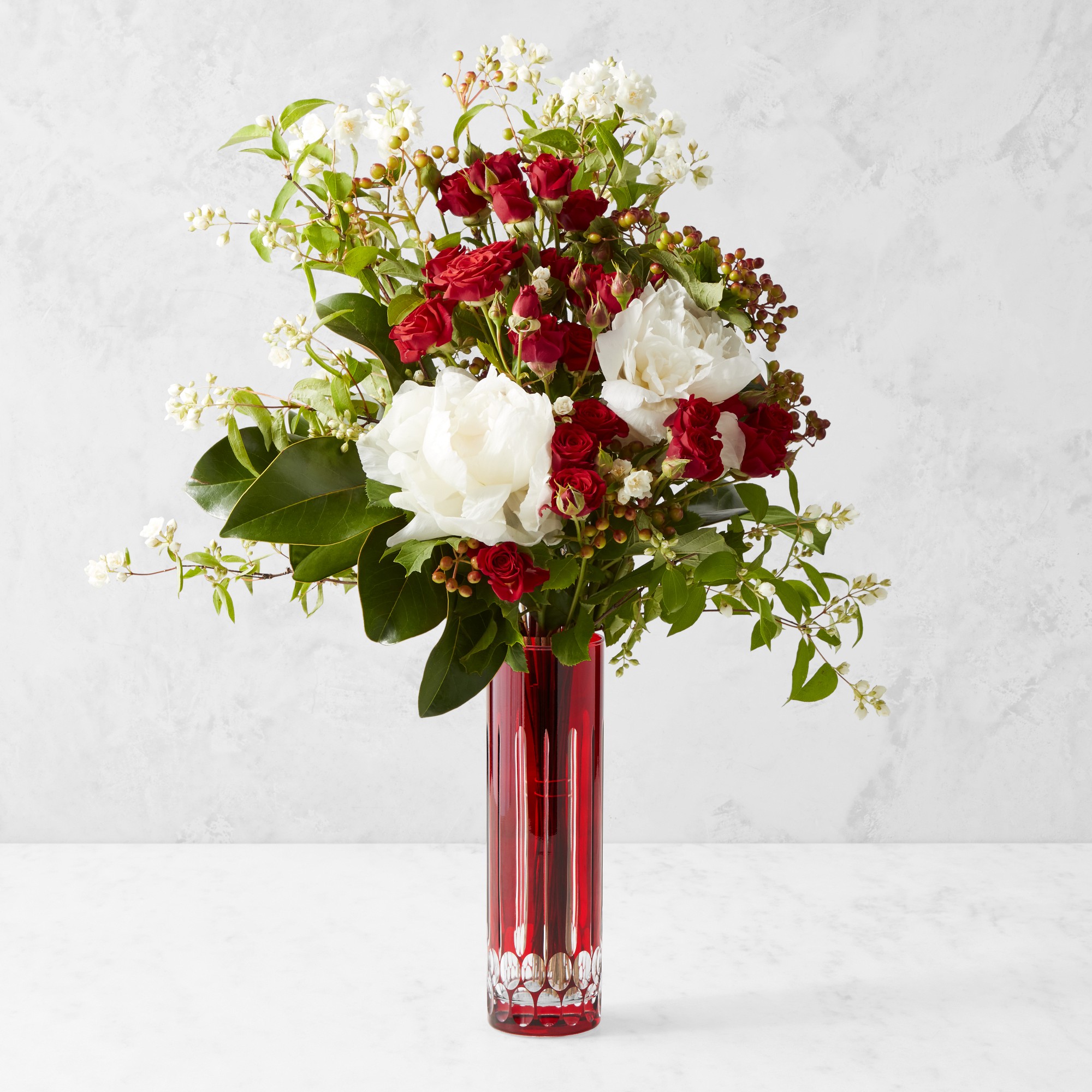 Wilshire Jewel Cut Glass Vase