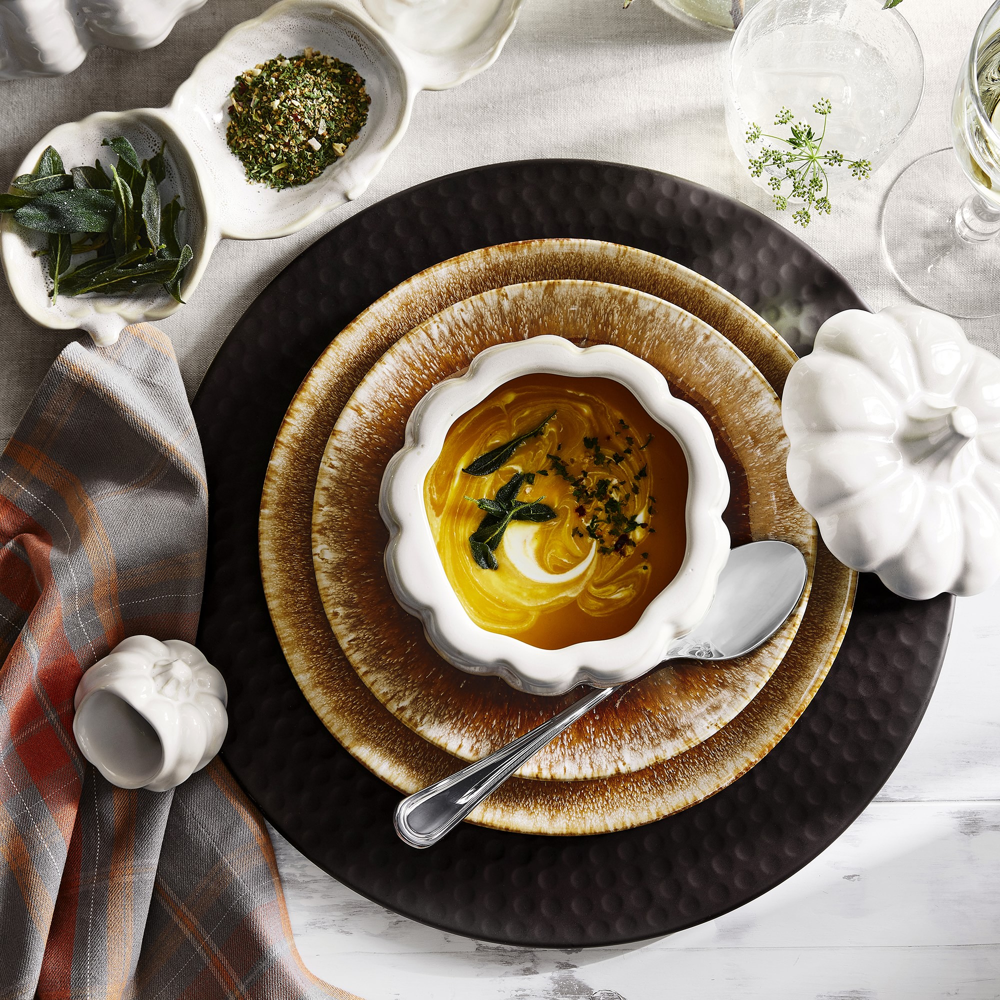 Cyprus Reactive Glaze Dinner Plates