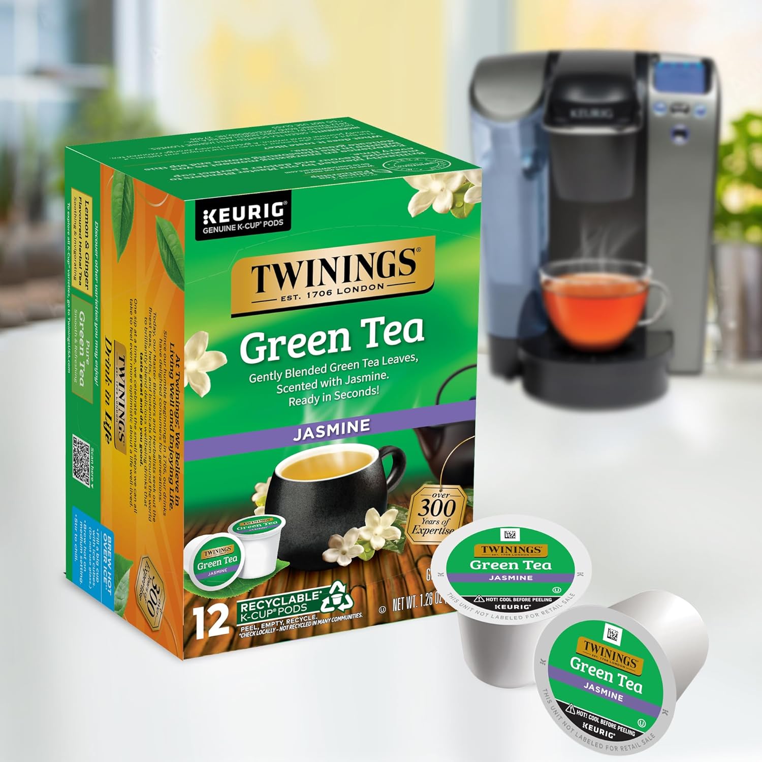 Twinings English Breakfast Black Tea K-Cup Pods for Keurig, 24 Count (Pack of 1), Smooth, Flavourful, Robust, Caffeinated, Enjoy Hot or Iced | Packaging May Vary