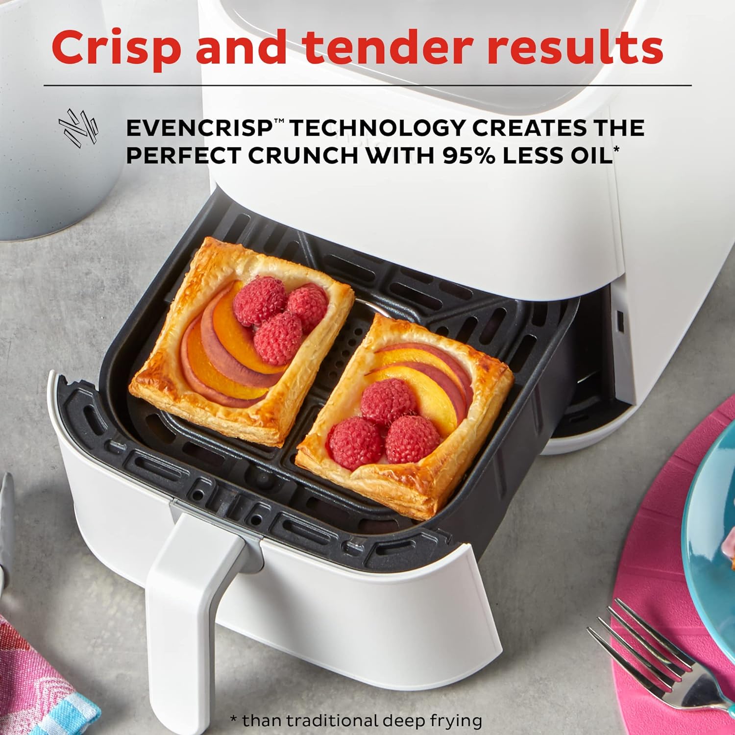 Instant Vortex 2QT Mini Air Fryer, Small Air fryer that Crisps, Reheats, Bakes, Roasts for Quick Easy Meals, Includes over 100 In-App Recipes, is Dishwasher-Safe, from the Makers of Instant Pot, Black