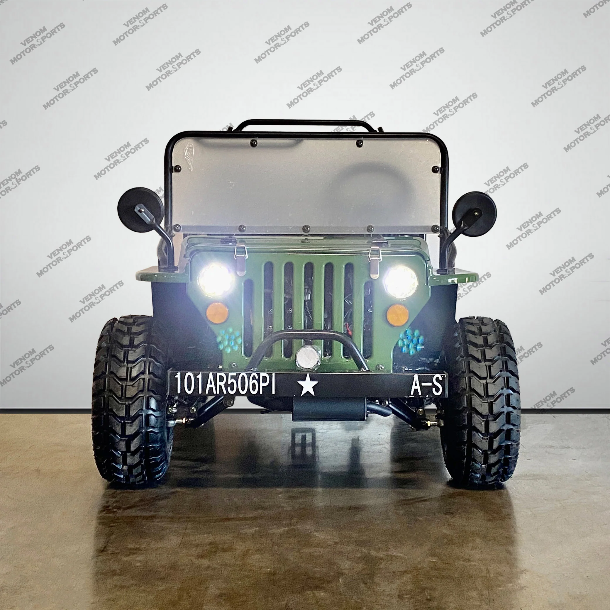 Venom Mini Jeep | 125cc | 2 Seater | Willys Edition | 3 Speed