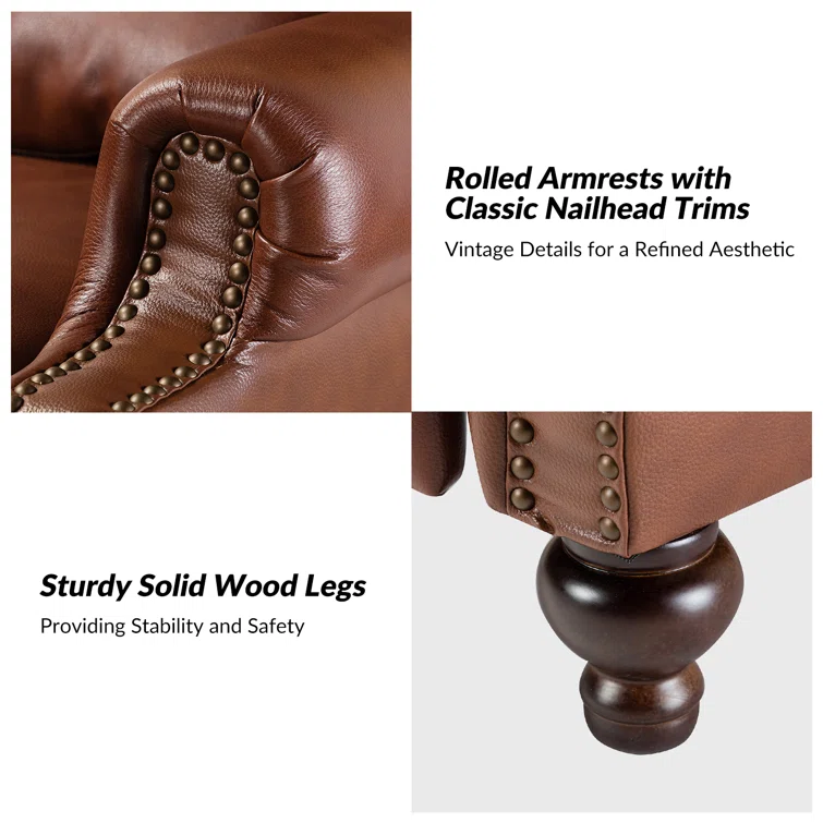 Adeesa Genuine Leather Recliner