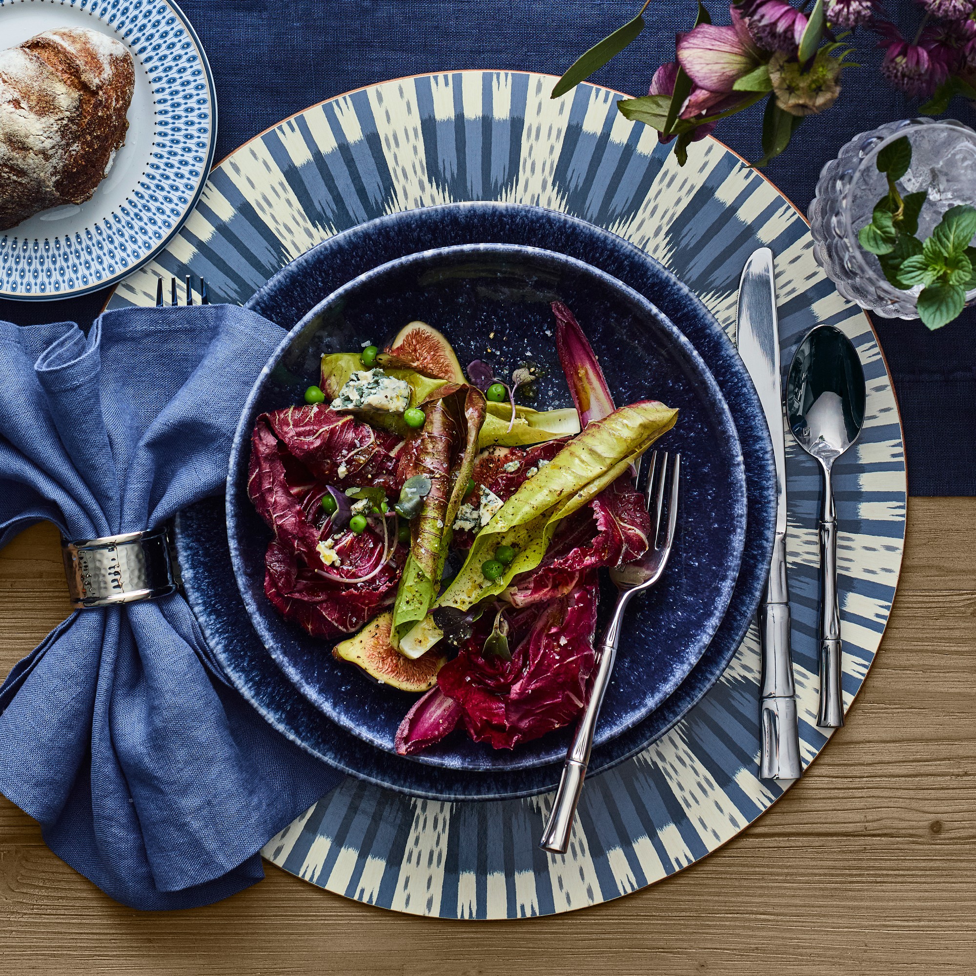 Cyprus Reactive Glaze Salad Plates