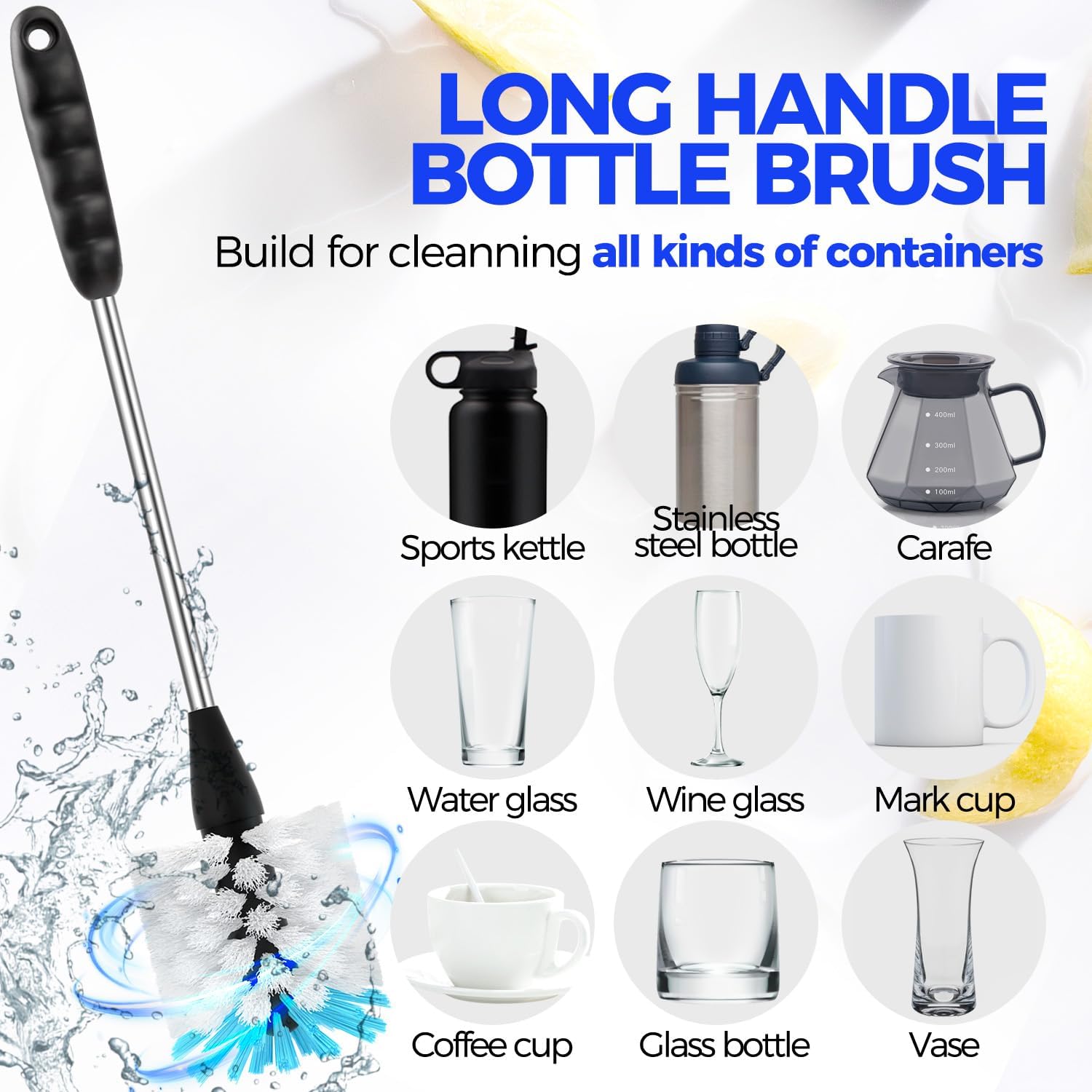 Holikme 6 Pack Bottle Brush Set, 14