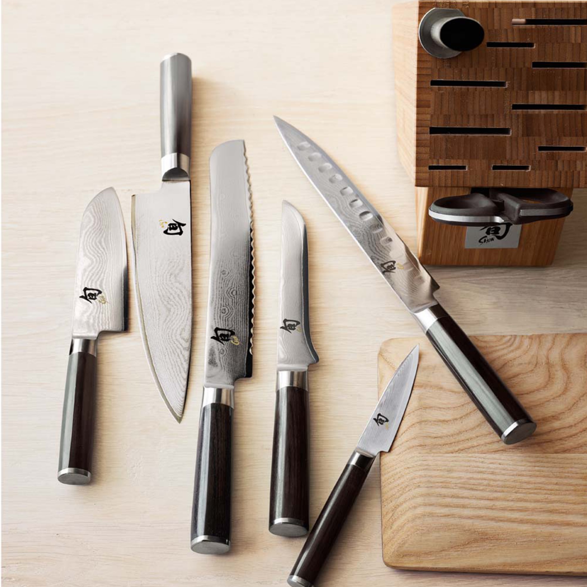 Shun Classic Knife Block, Set of 9
