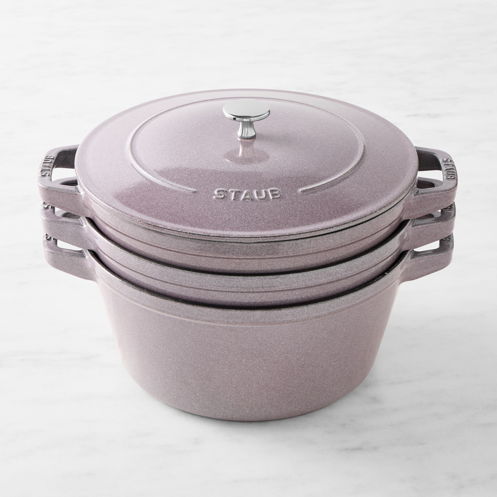 Staub Enameled Cast Iron Stackable Cookware Set